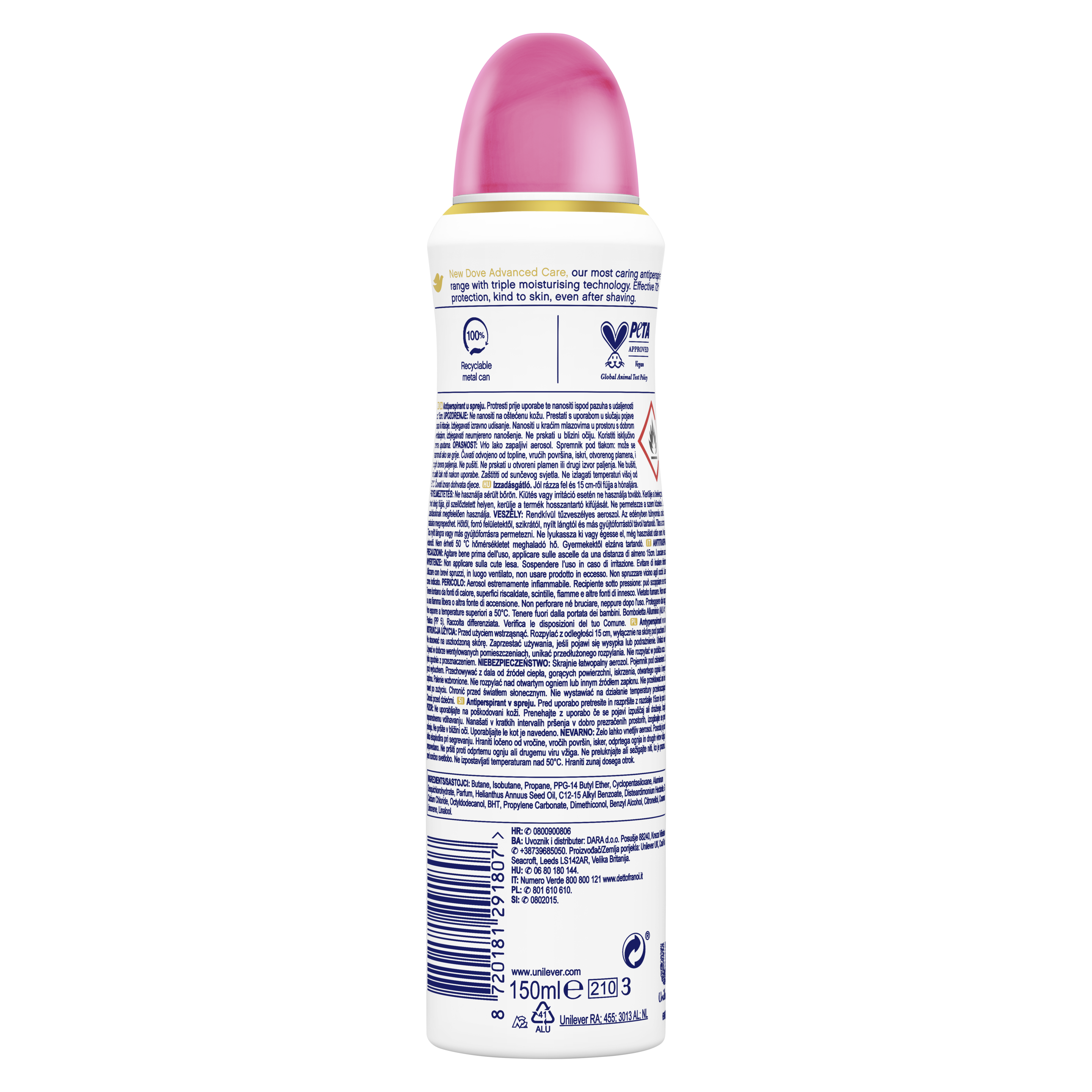 Advanced Care Pomegrante & Lemon Verbena Antyperspirant w aerozolu 150ml