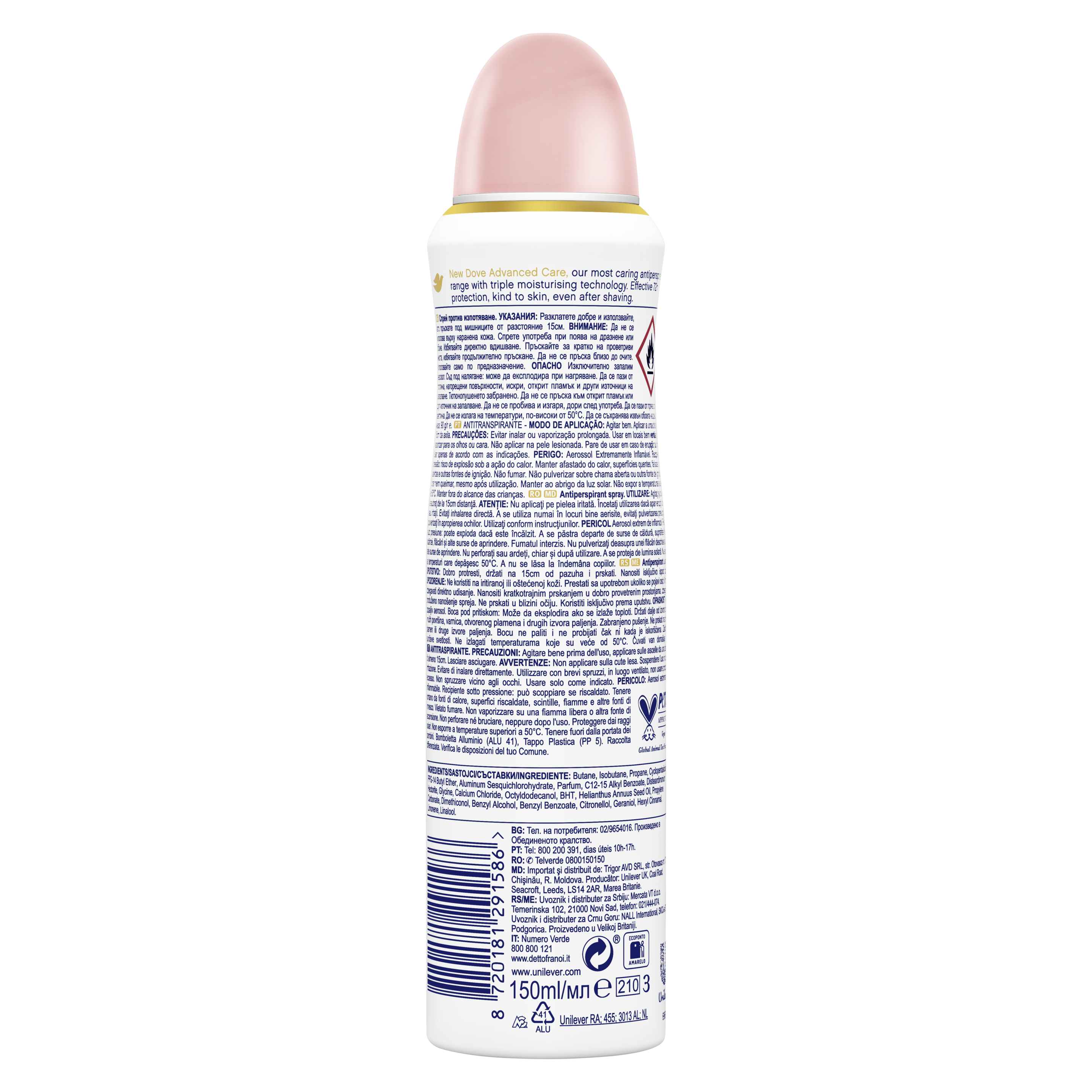 Spray Invisible Care, 72h Proteção