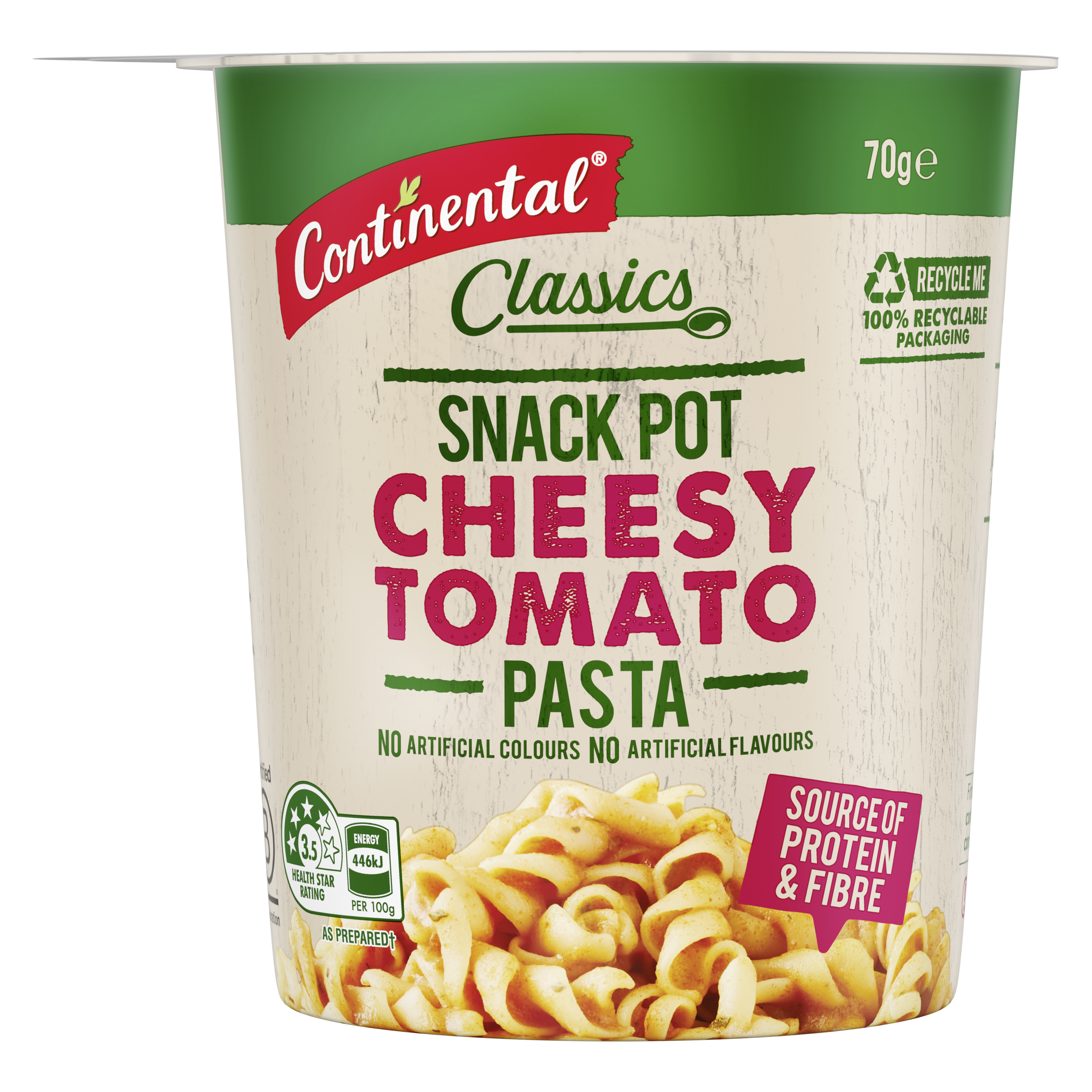Snack Pot Cheesy Tomato Pasta