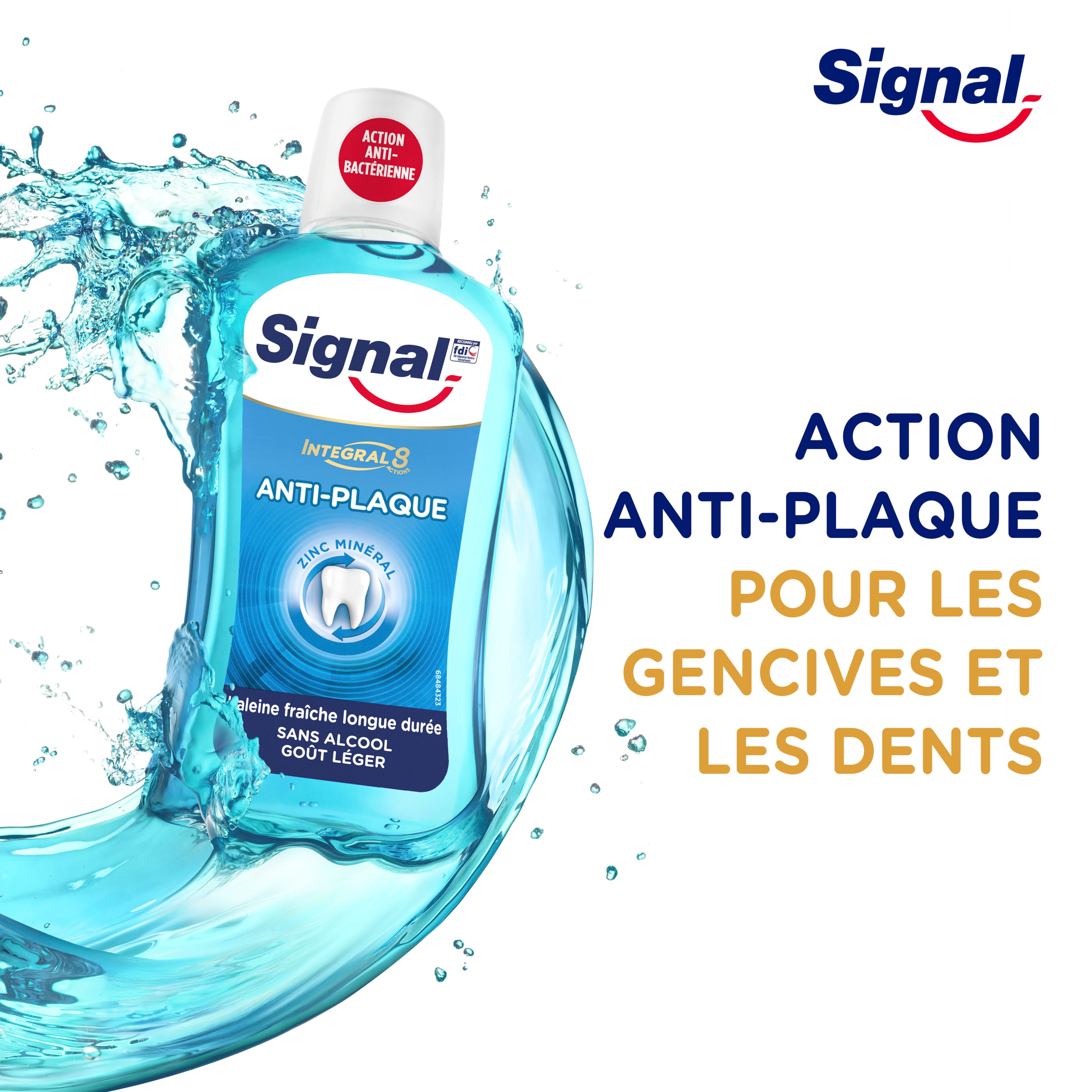 Signal Bain De Bouche Integral 8 Anti-Plaque 500ml