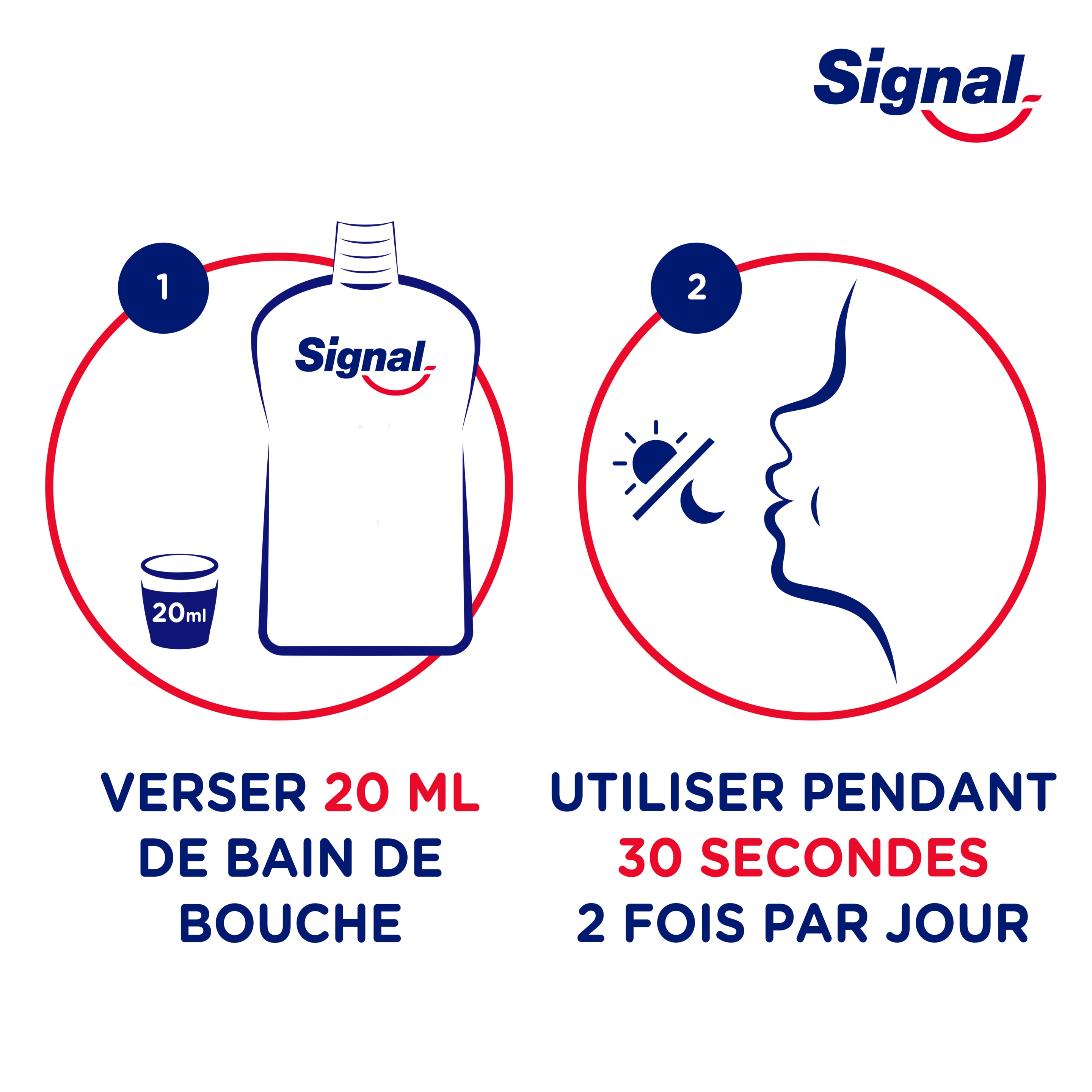 Signal Bain De Bouche Integral 8 Anti-Plaque 500ml