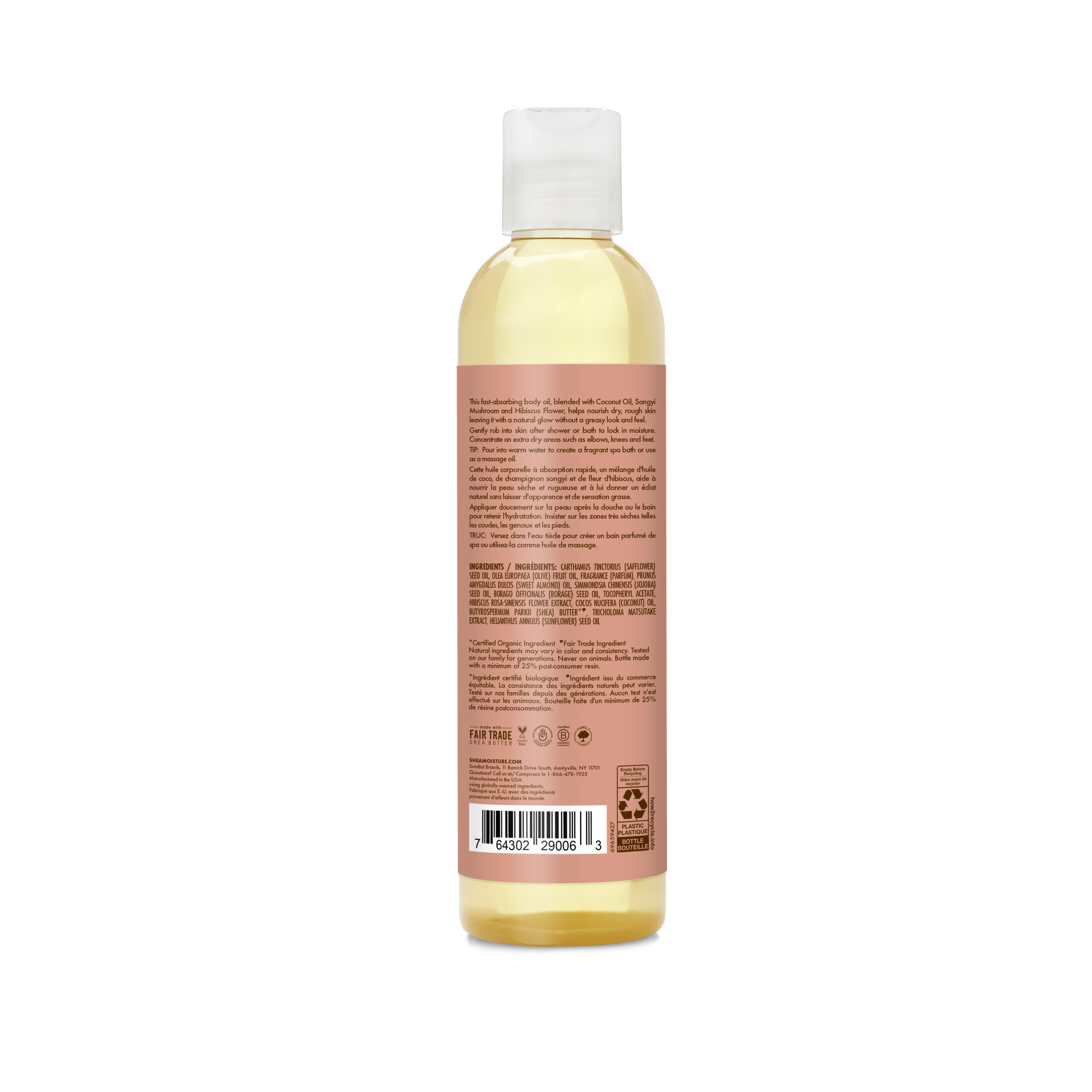 Coconut & Hibiscus Bath Body & Massage Oil