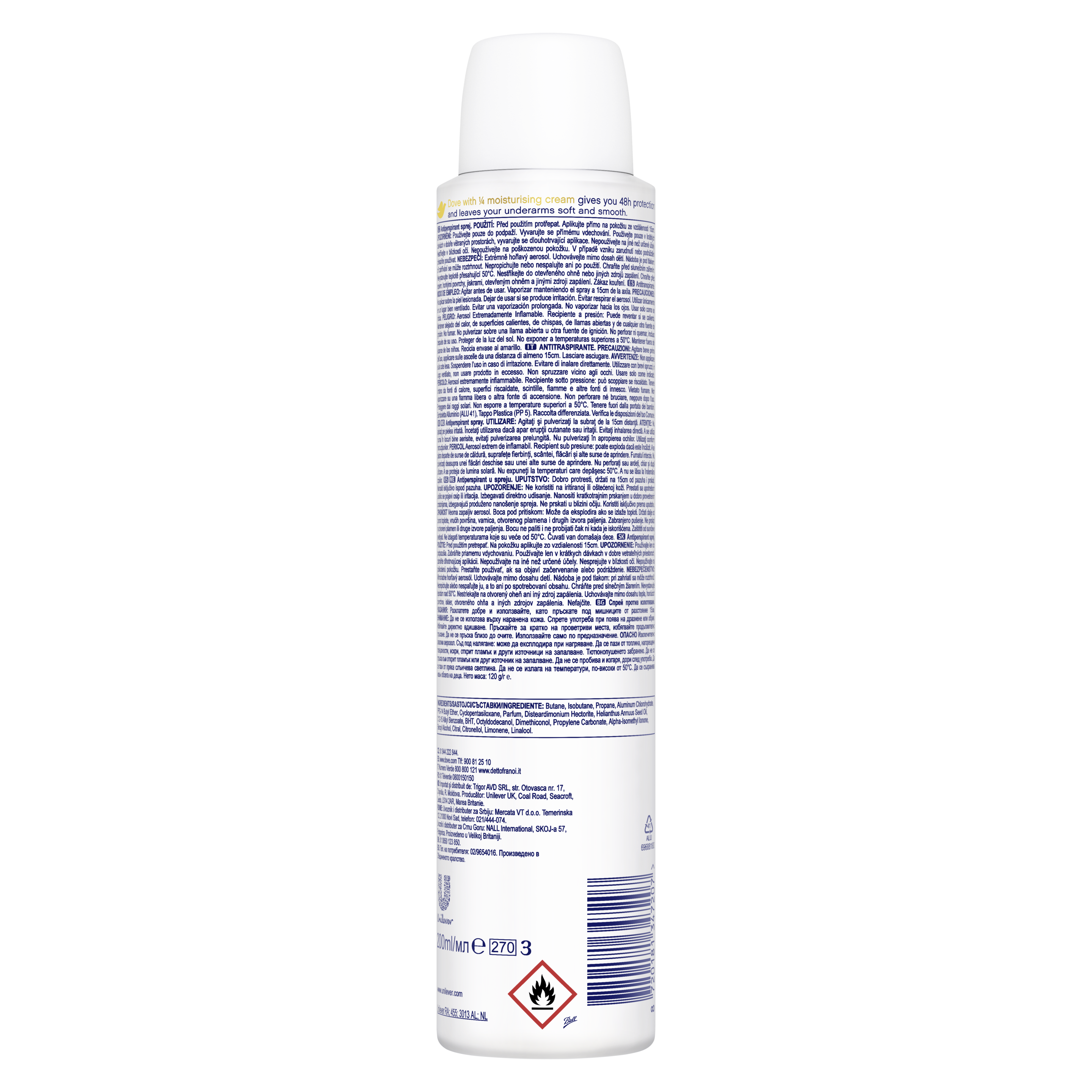 Dove Aerosol Base Passion Fruit