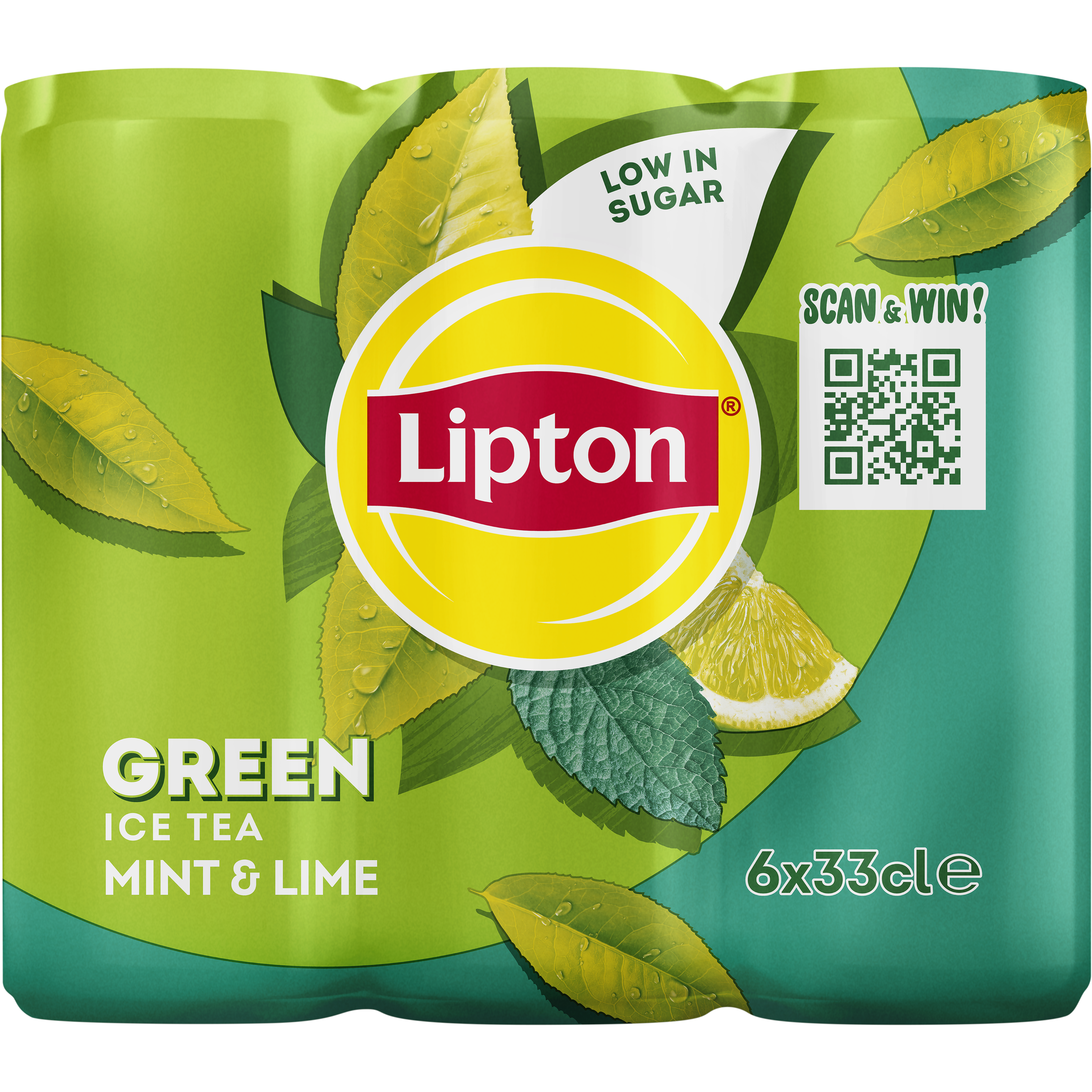 Lipton Ice Tea Green Saveur Mint & Lime 6x33cl