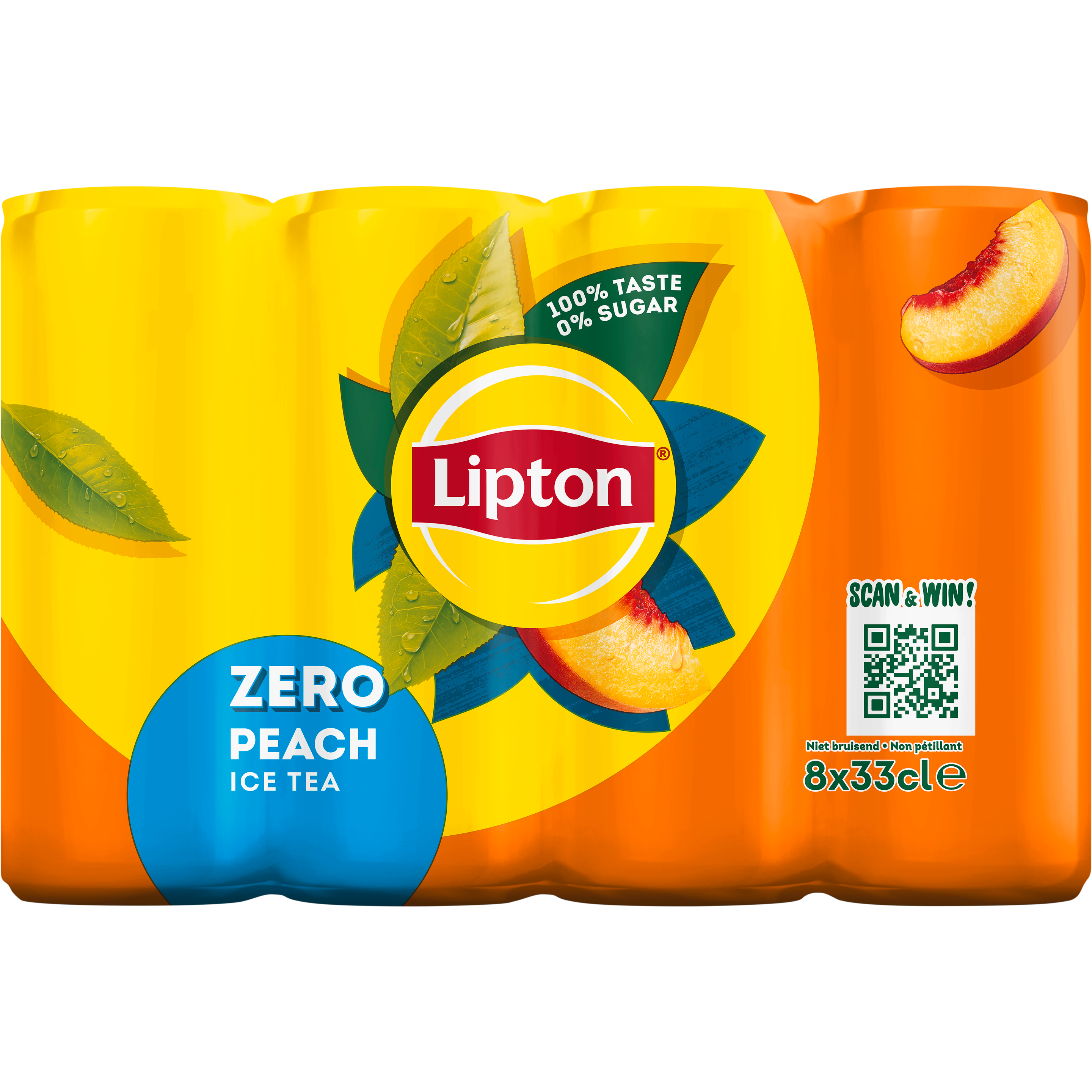 Lipton Ice Tea Peach Zero 8x33cl