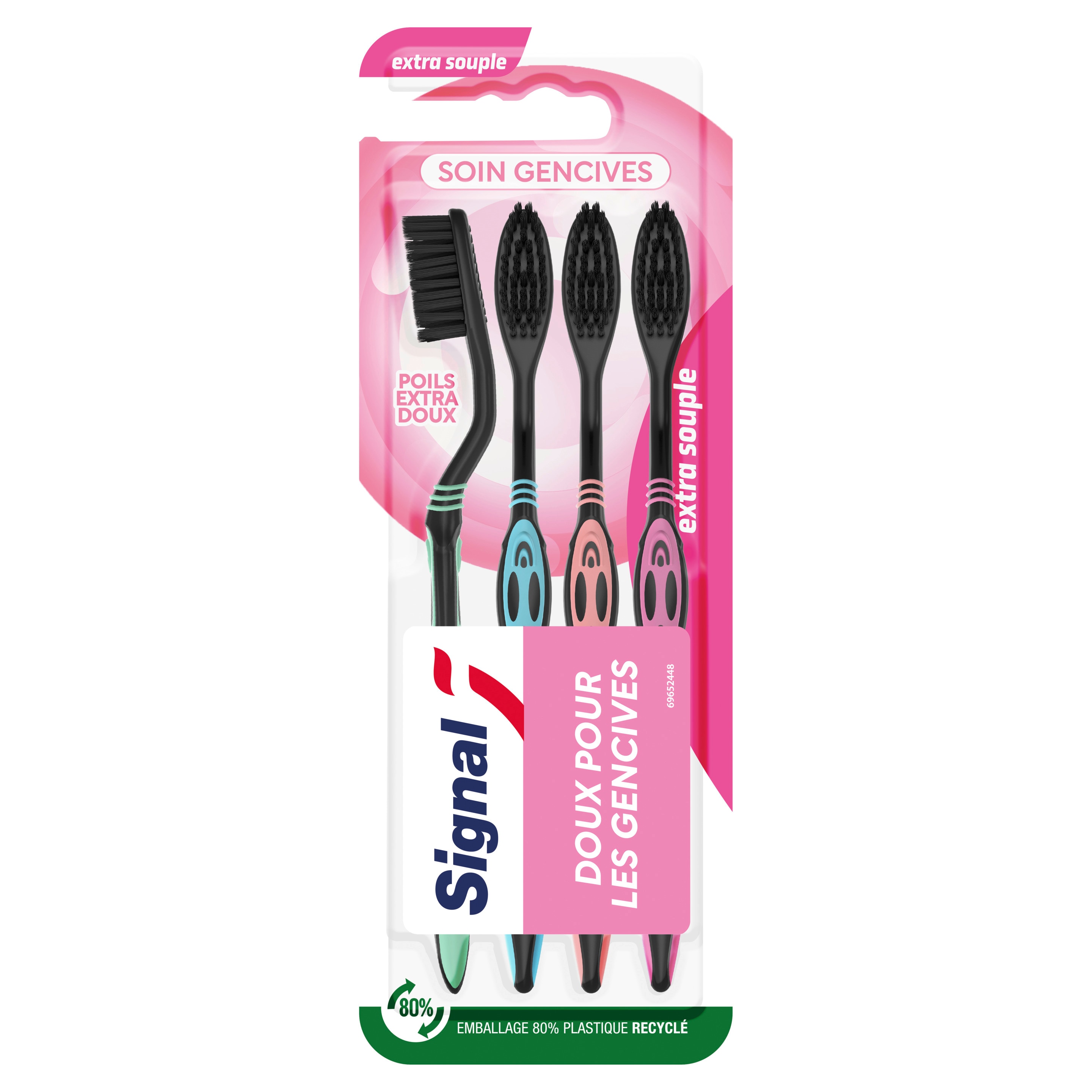 Signal Brosse à Dents Soin Gencives Extra-Souple x4