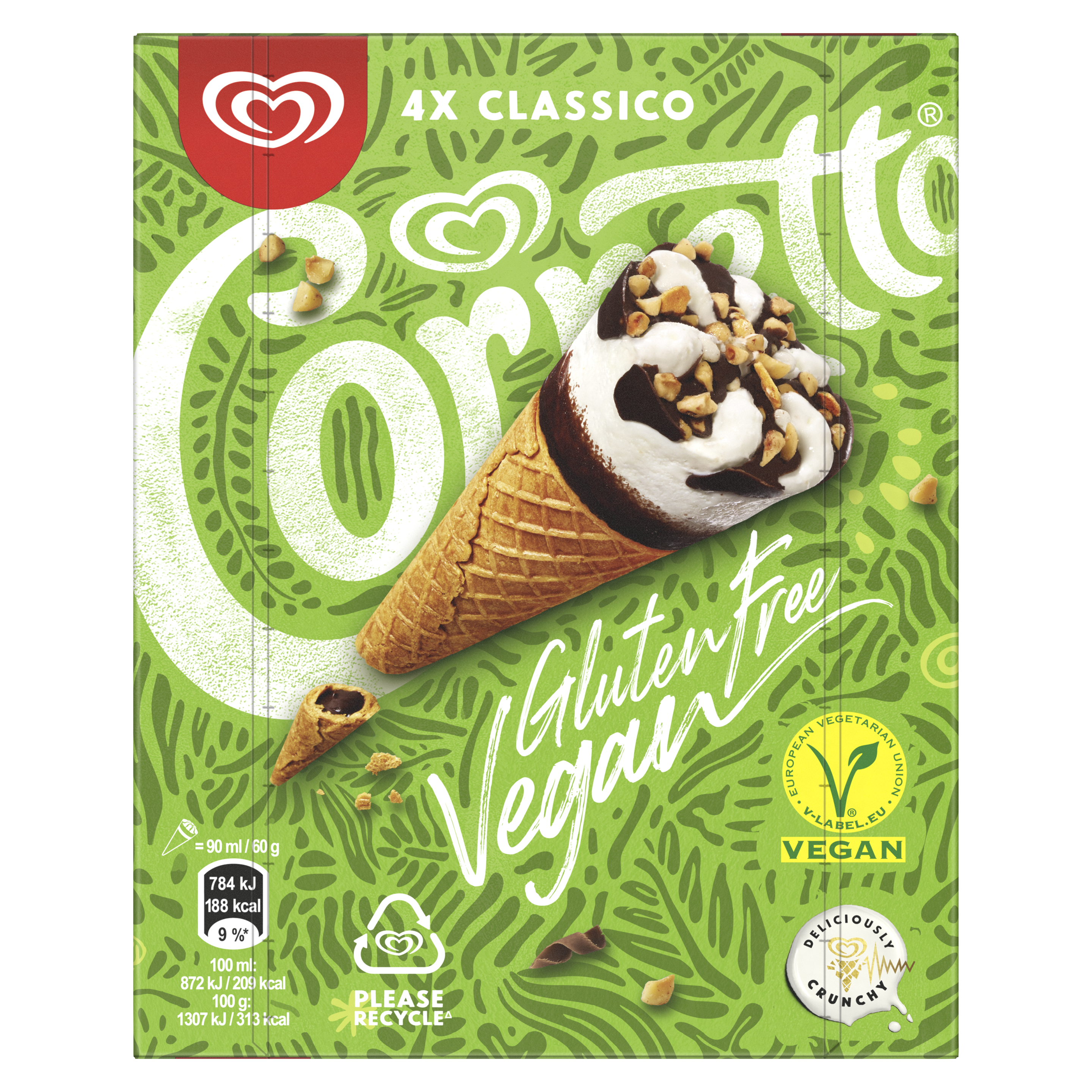 Cornetto Made with Soy and Gluten Free 4MP