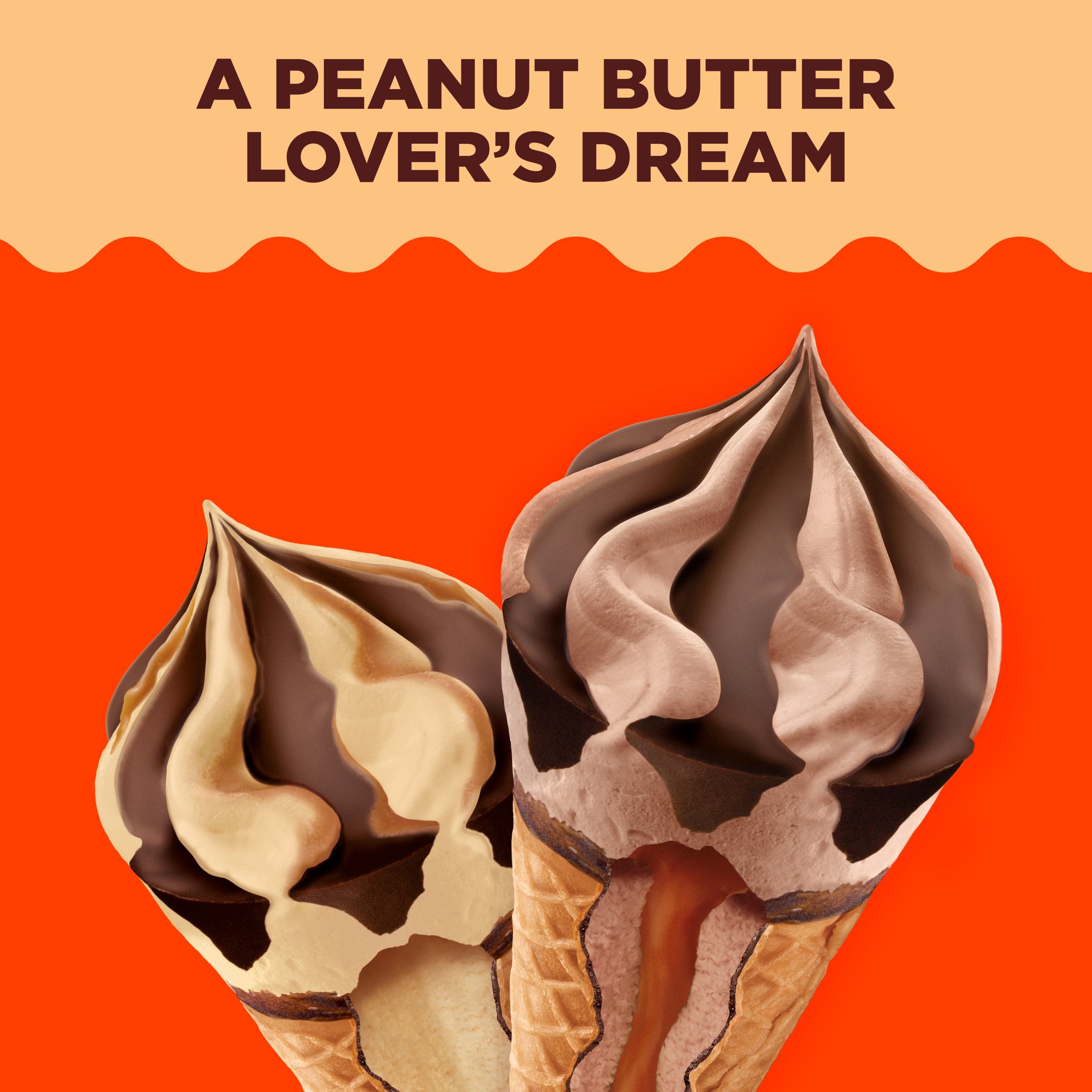 REESE'S Peanut Butter Chocolate Cone Duo