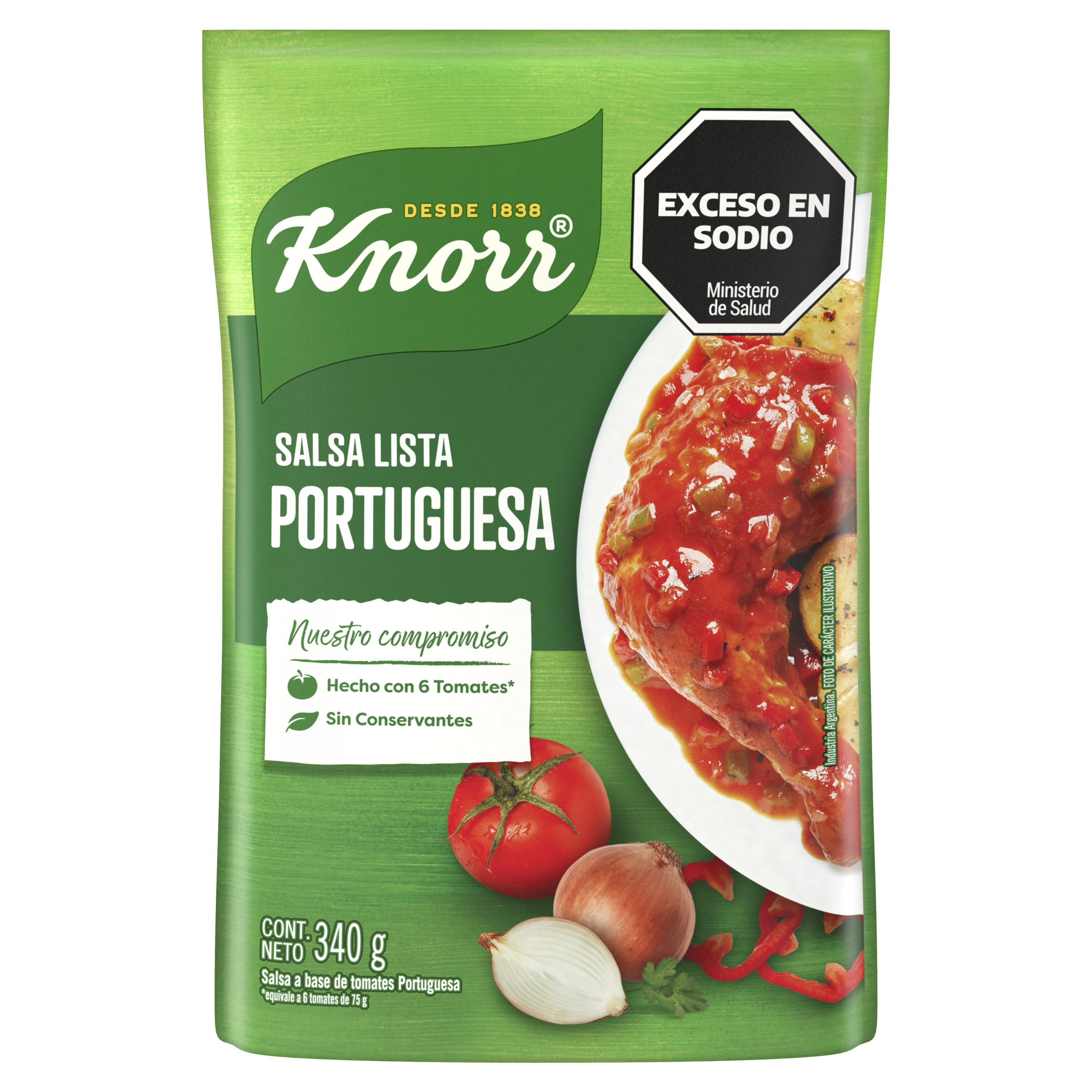 Imagen de envase Salsa List Portuguesa Knorr