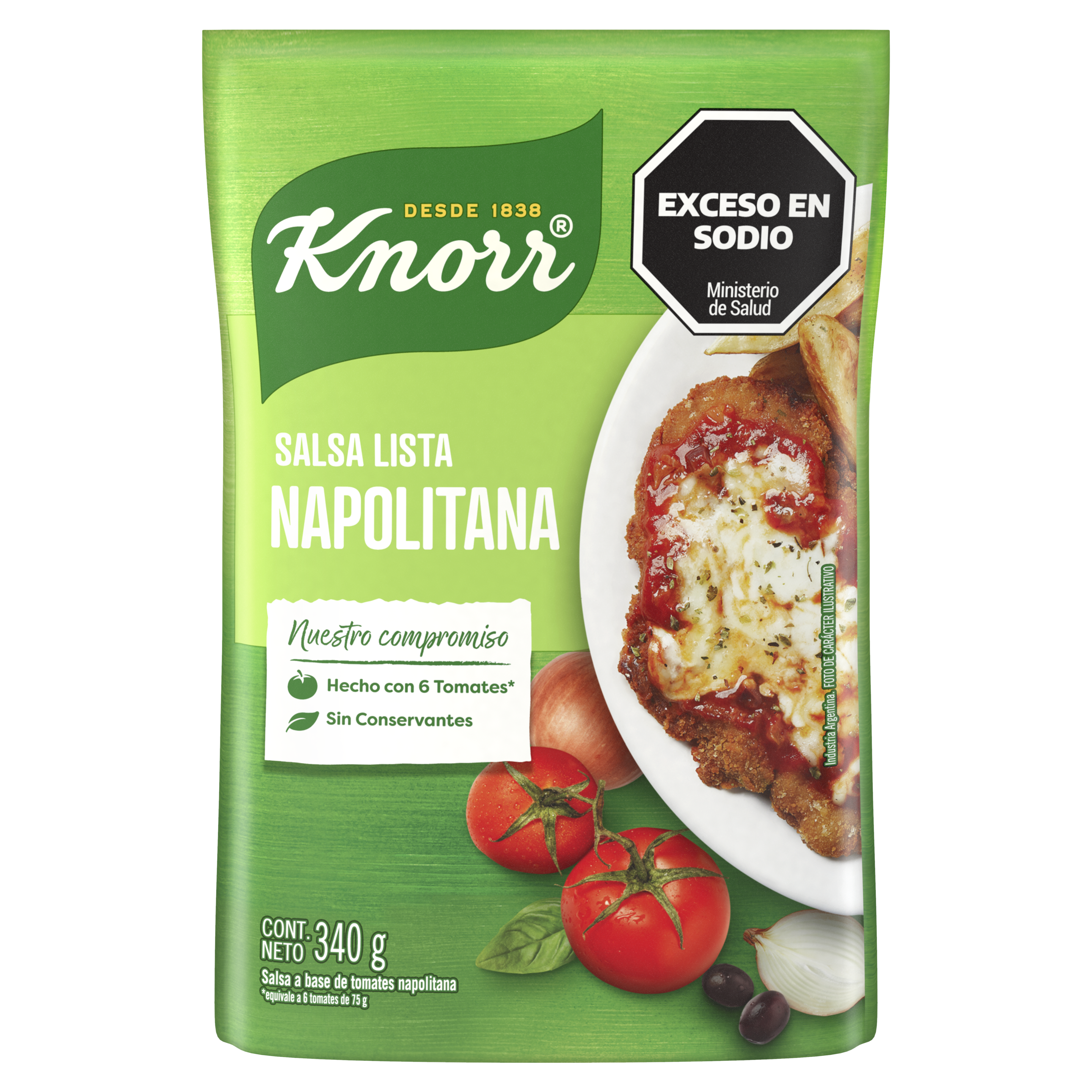 Imagen de envase Salsa Lista Napolitana Knorr
