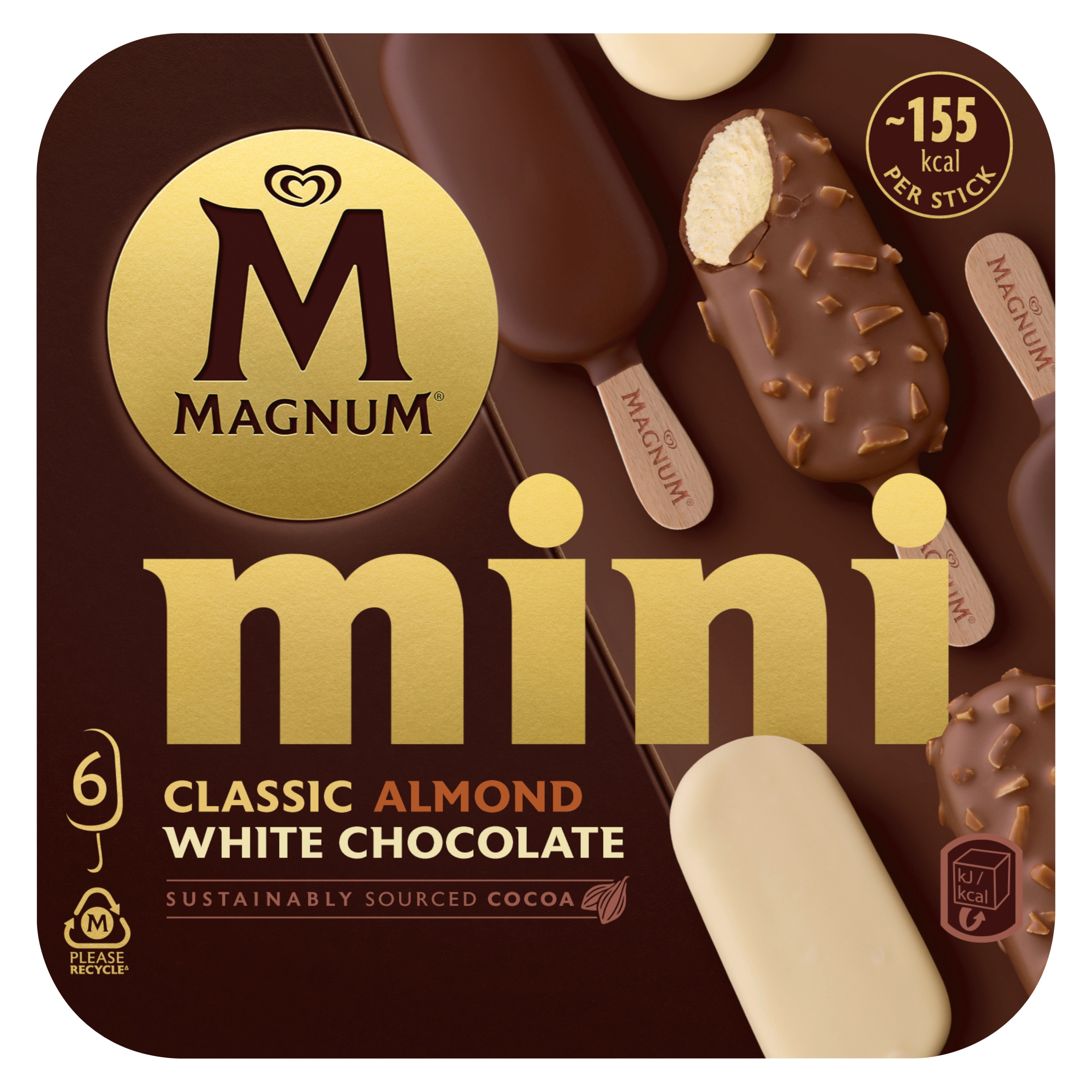 Magnum Mini Classic/Almond/White 3x2
