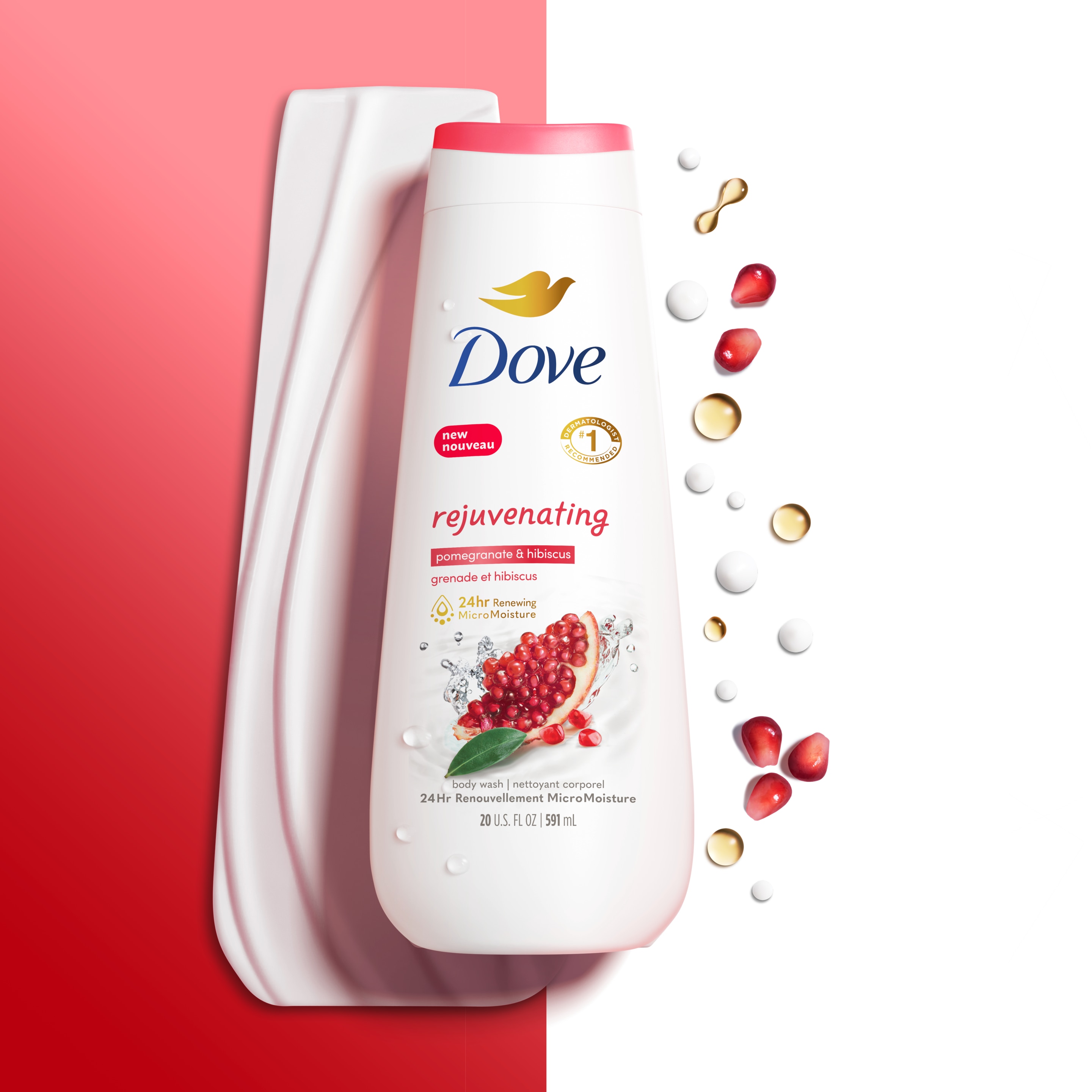 Rejuvenating Body Wash with Pomegranate & Hibiscus