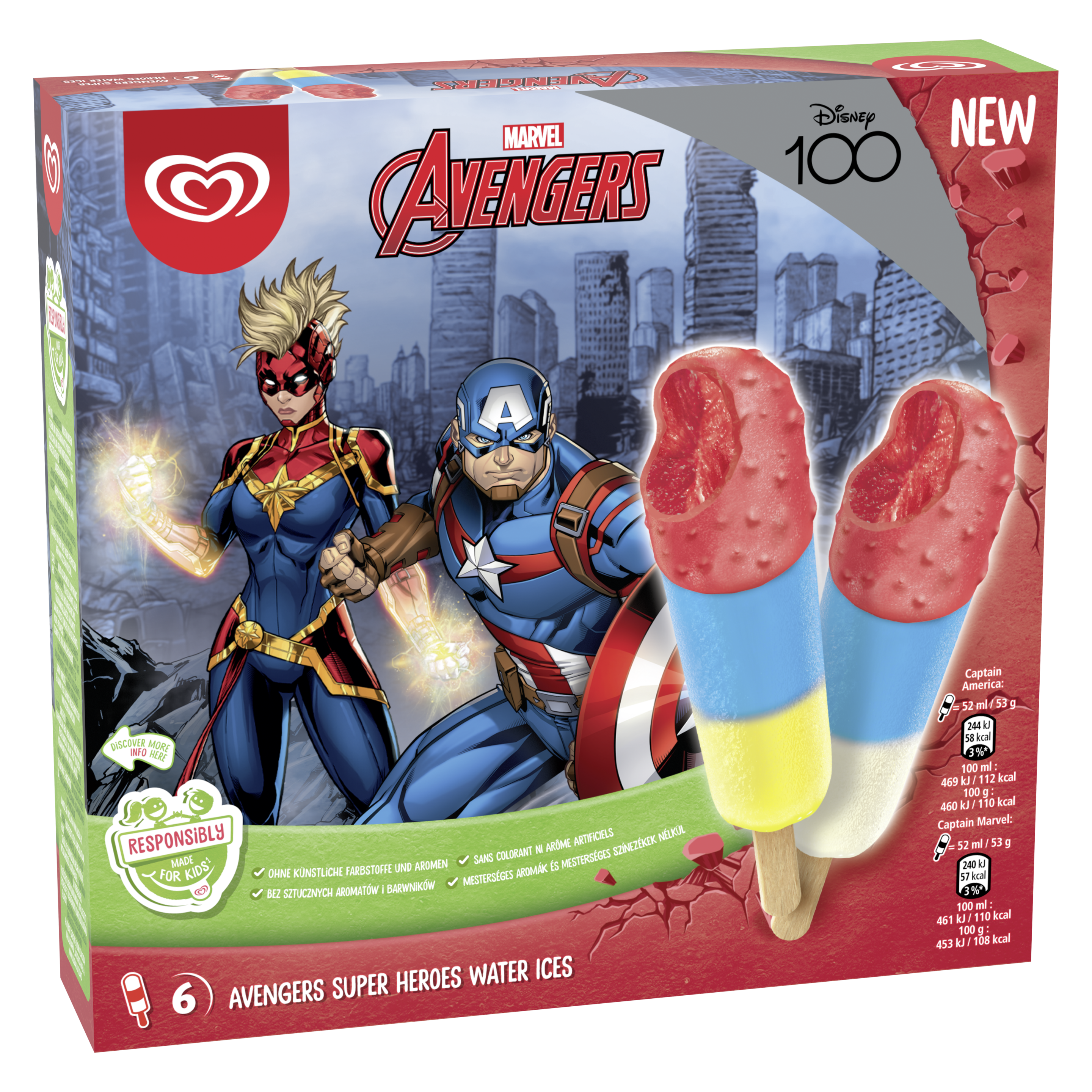 Algida Avengers Multipack Szuperhősök