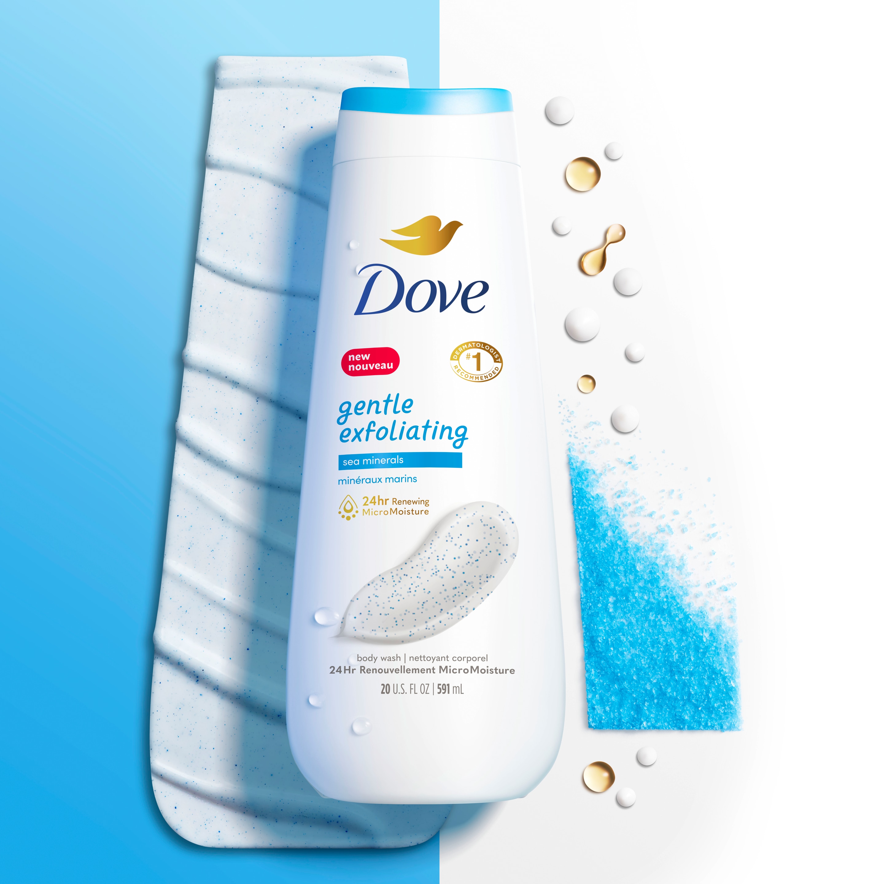 Gentle Exfoliating Body Wash with Sea Minerals