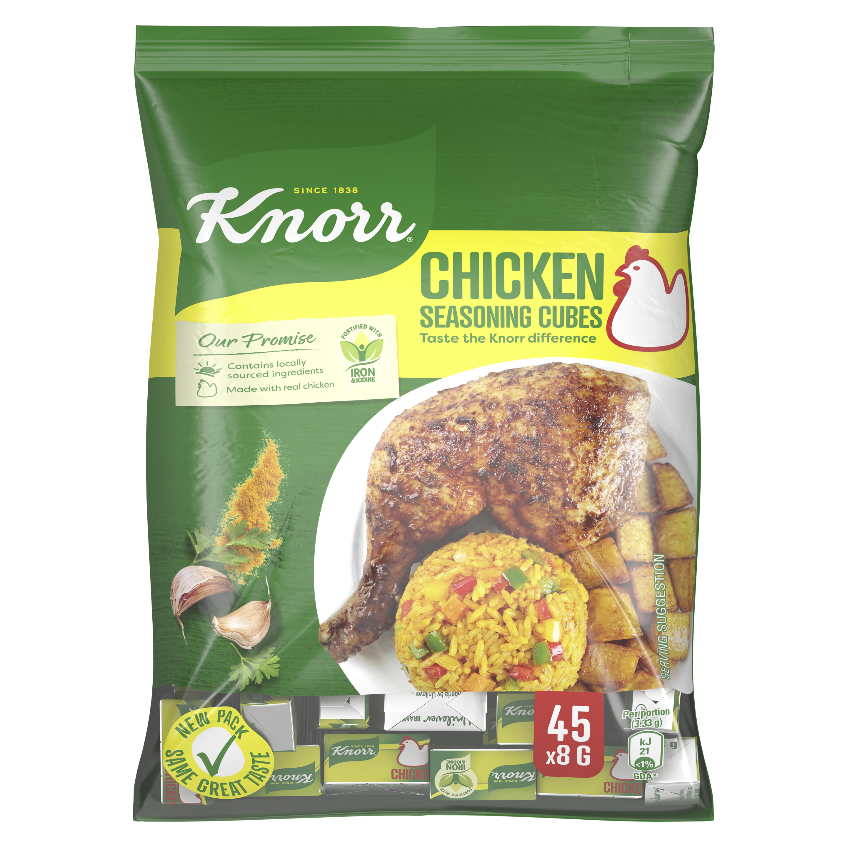 Knorr Chicken Cubes Pouch front