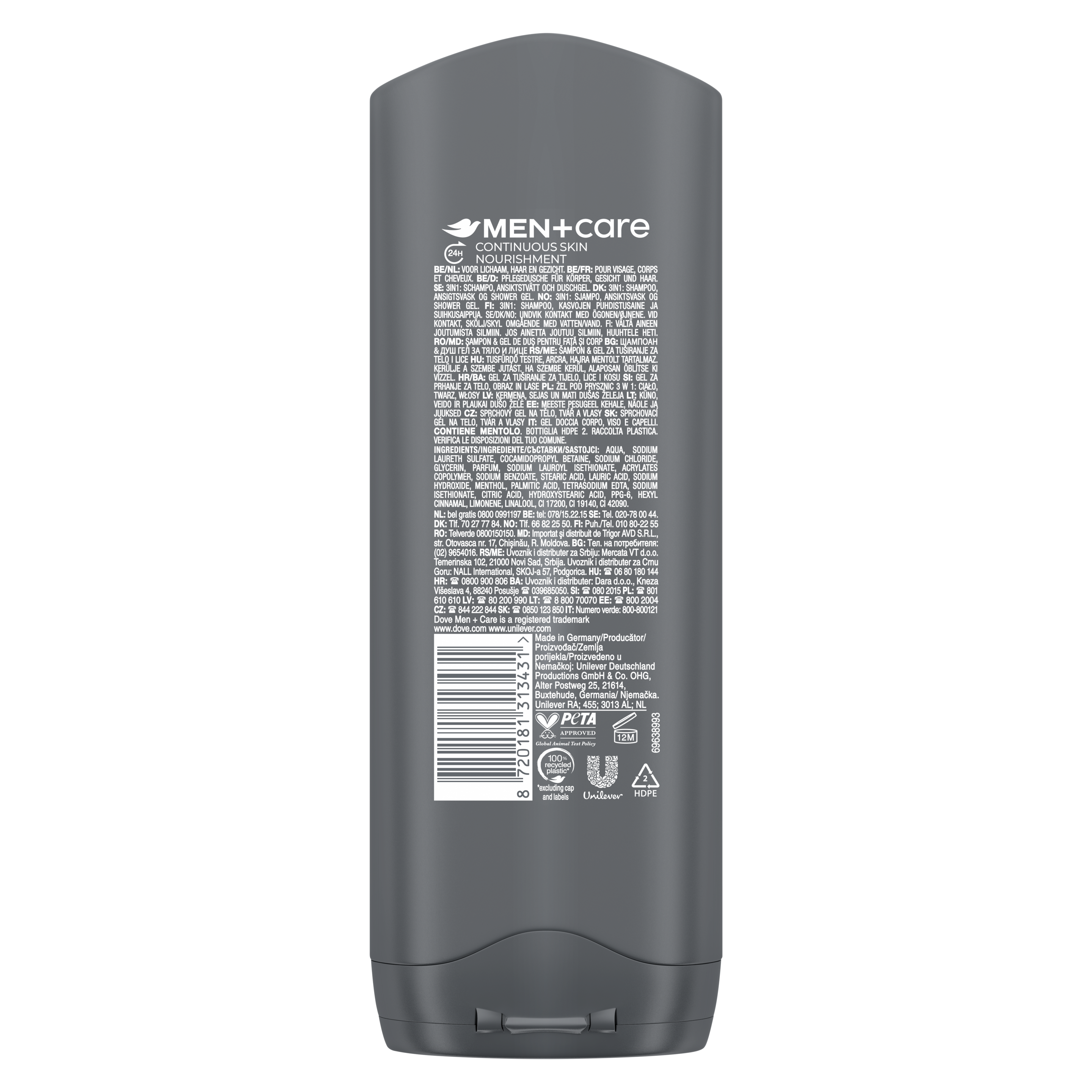 Men+Care Żel pod prysznic Extra Fresh