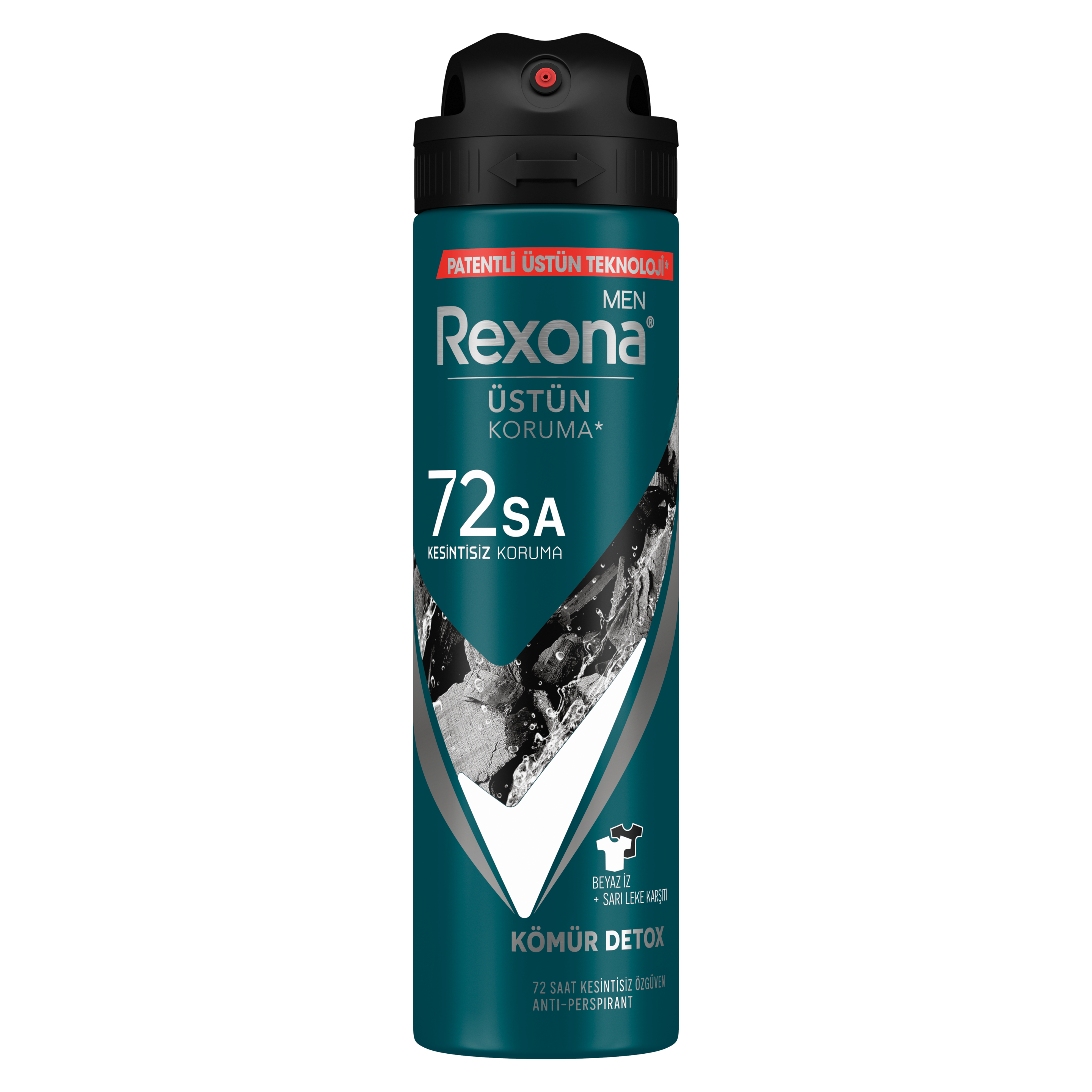 Rexona Men Kömür Detox Antiperspirant Erkek Sprey Deodorant 150 ml