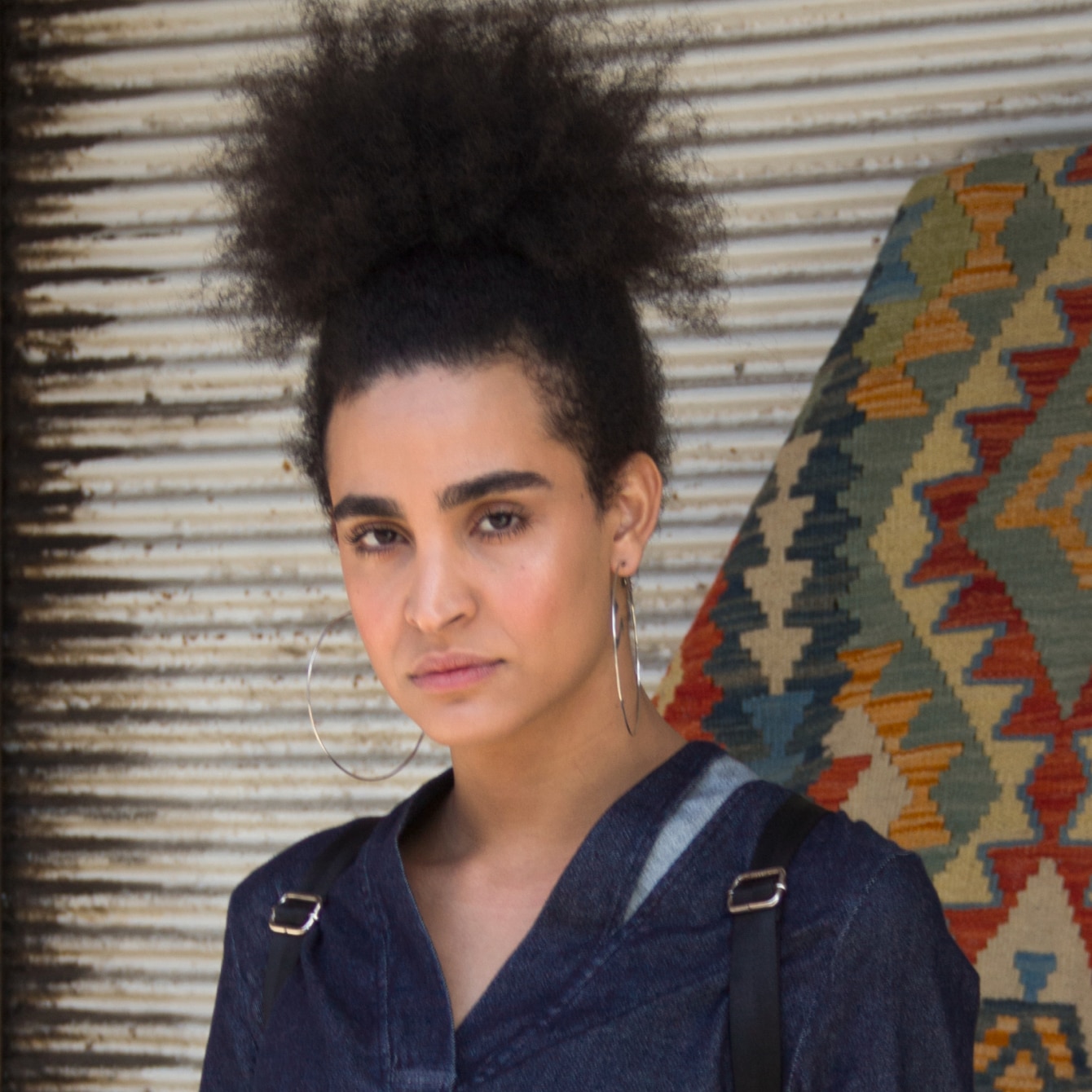 Women looking straight ahead