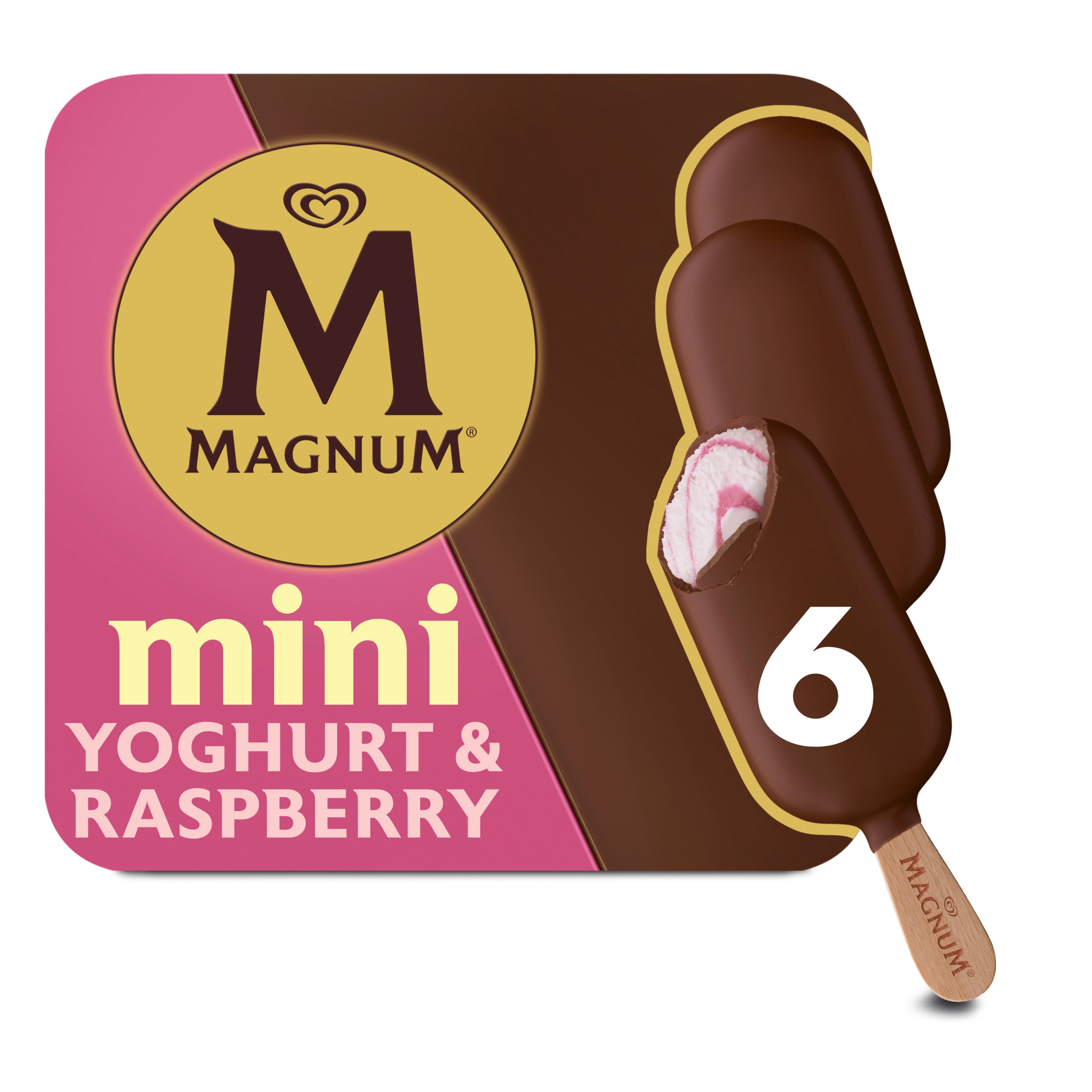 Magnum Mini Yoghurt Raspberry 6 x 55 ml
