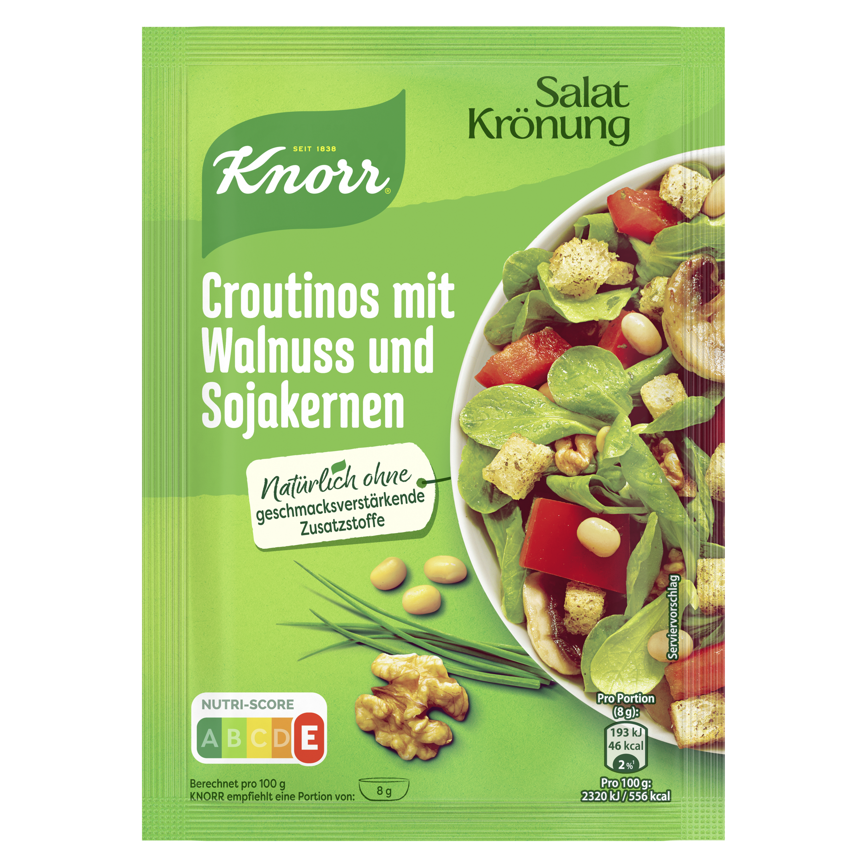 Knorr Salatkrönung Croutinos mit Walnuss und Sojakernen 25g