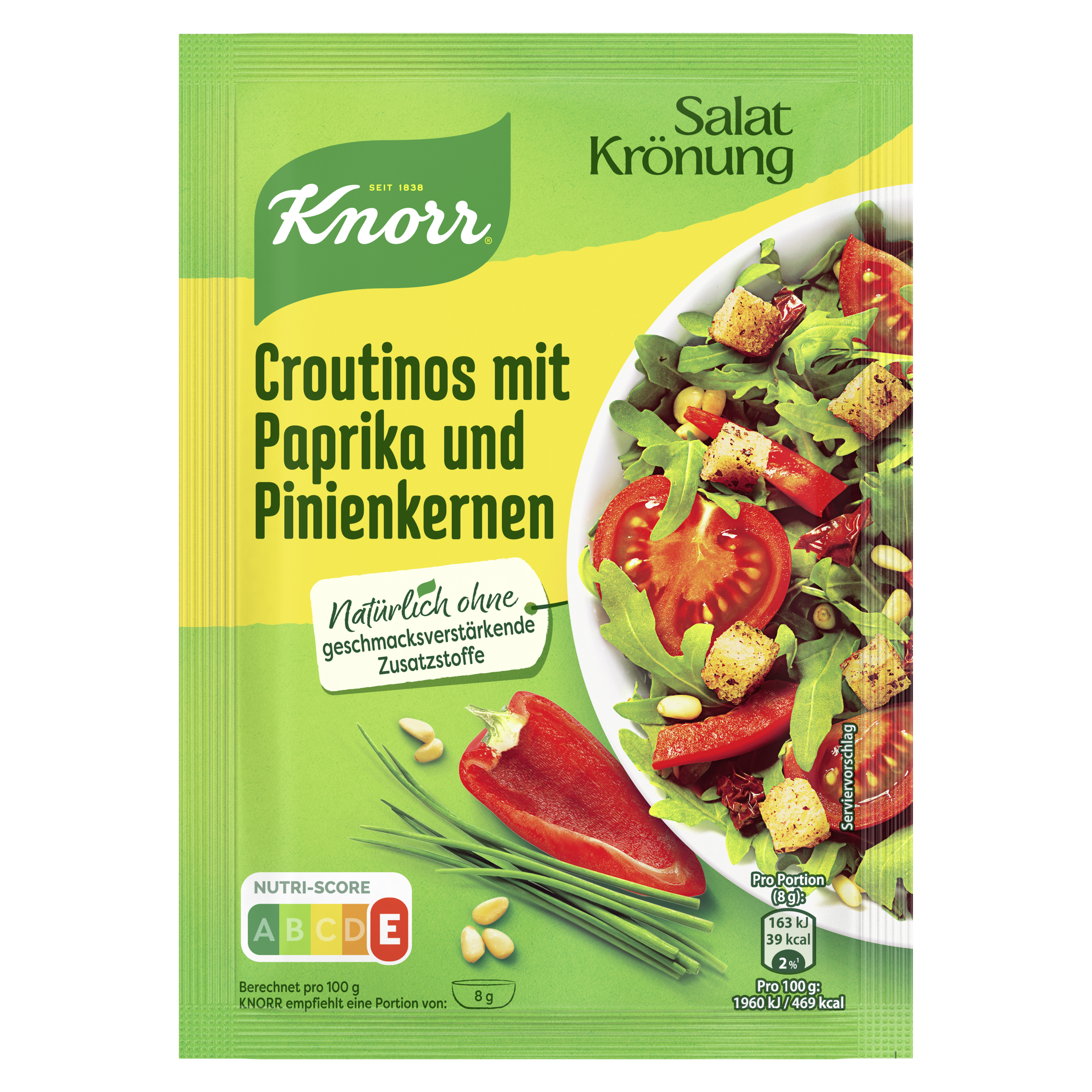 Knorr Salatkrönung Croutinos mit Paprika und Pinienkerne 25g