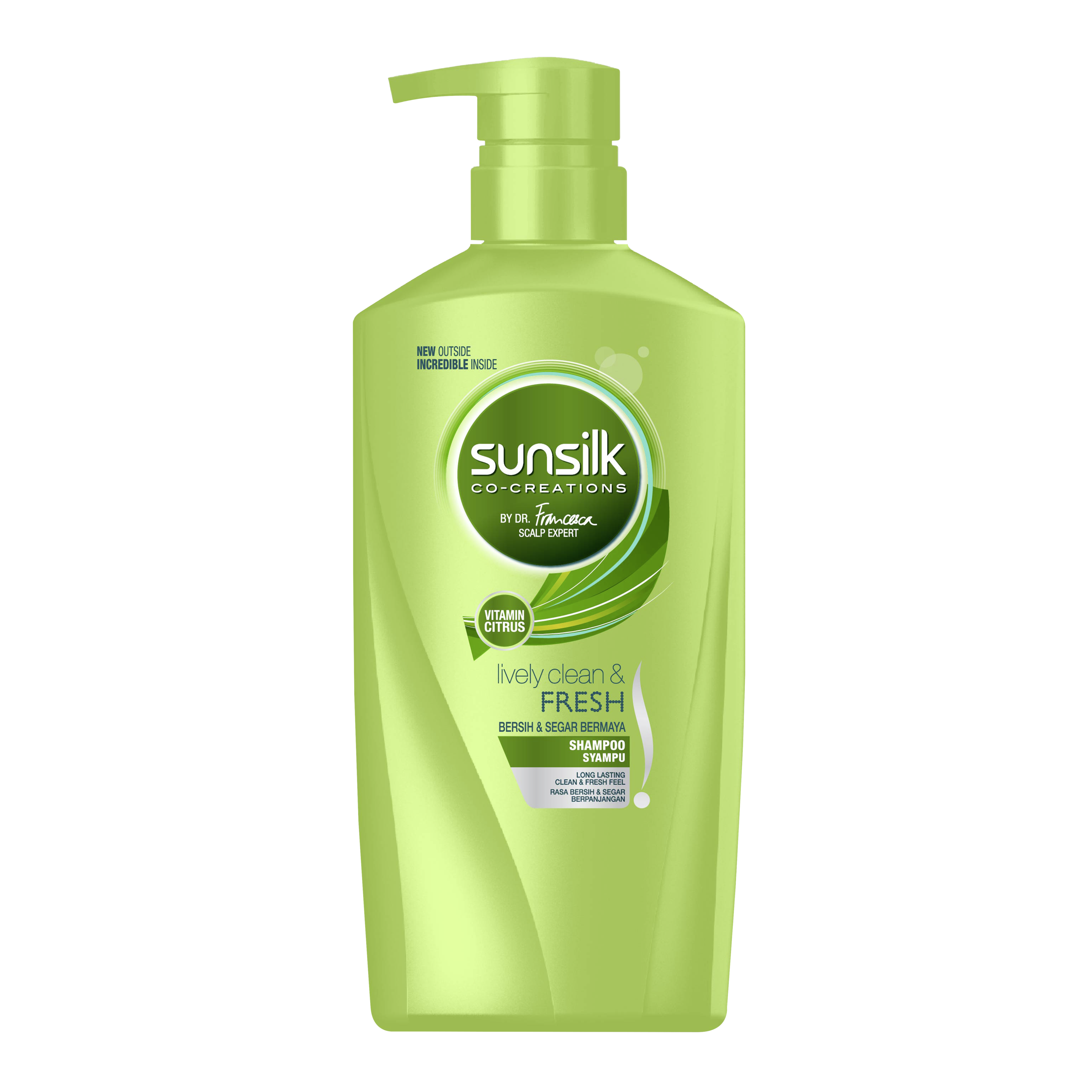 Sunsilk Lively Clean and Fresh Shampoo 650ml front of pack image