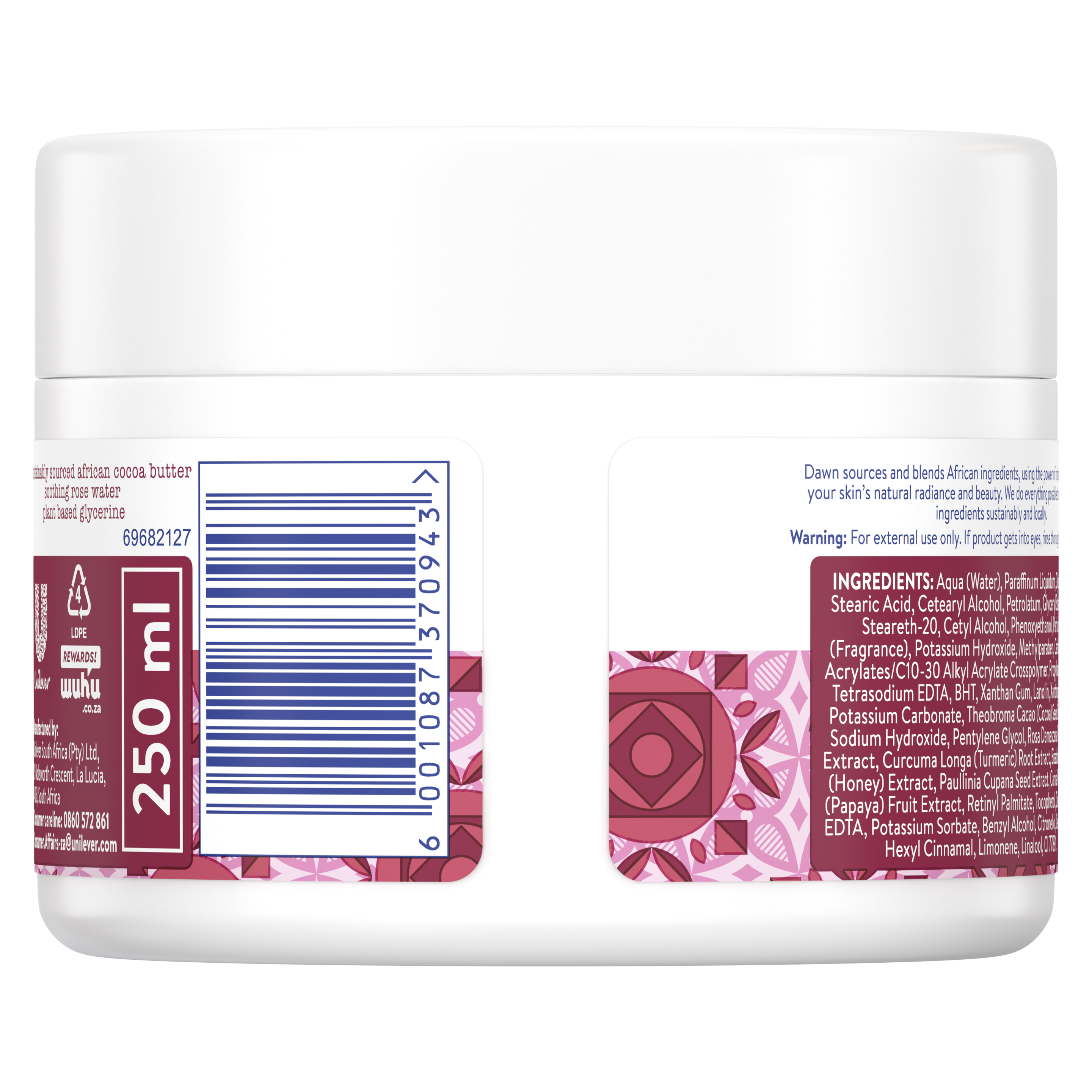 Dawn Rich Lanolin & Rose Water Body Cream