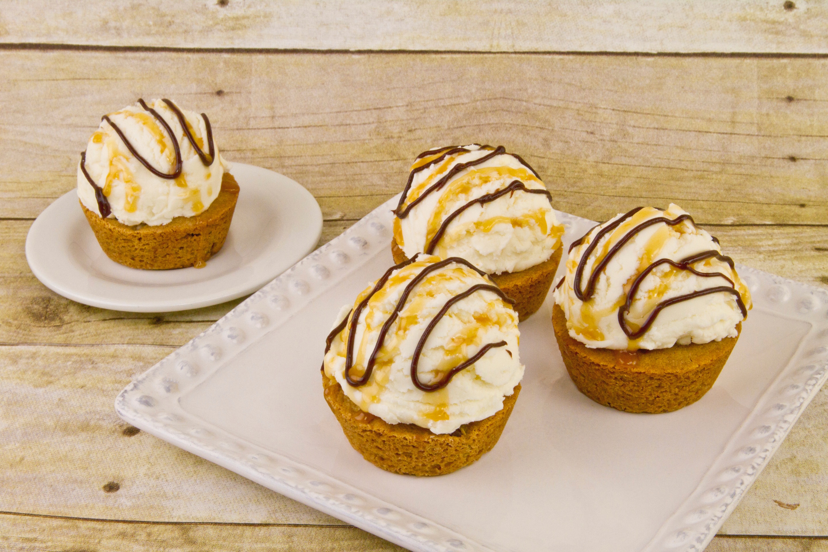 Pasteles helados de chips de chocolate