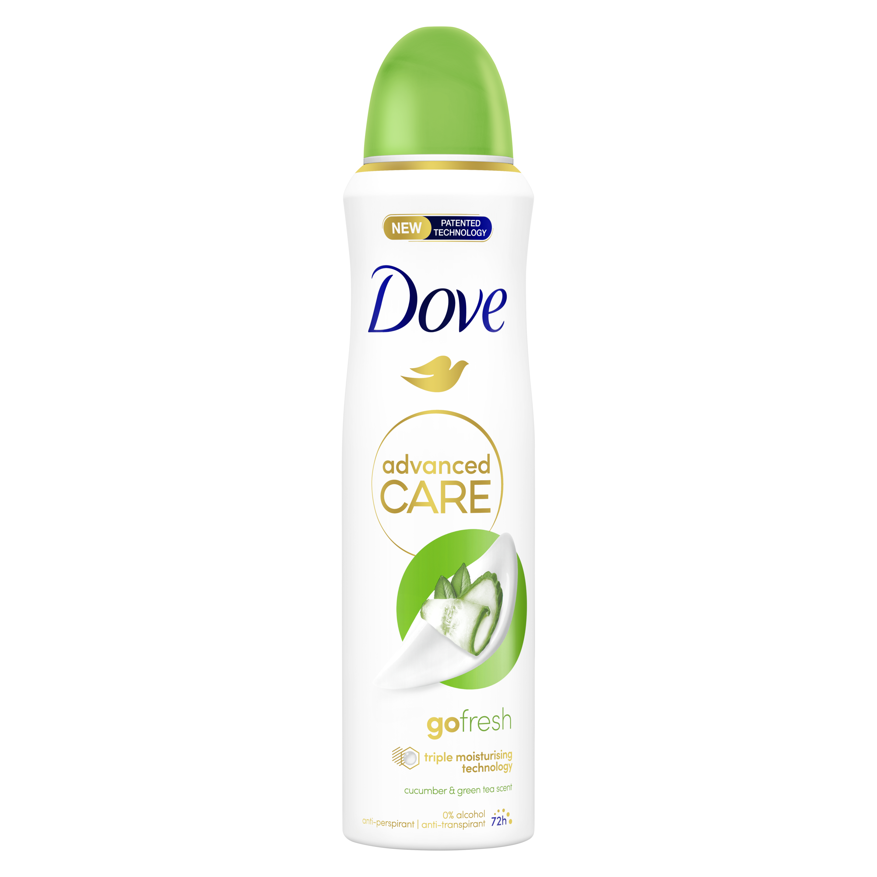 Dove Advanced Care Déodorant  Anti-Transpirant Spray Go Fresh Cucumber & Green Tea 150 ml