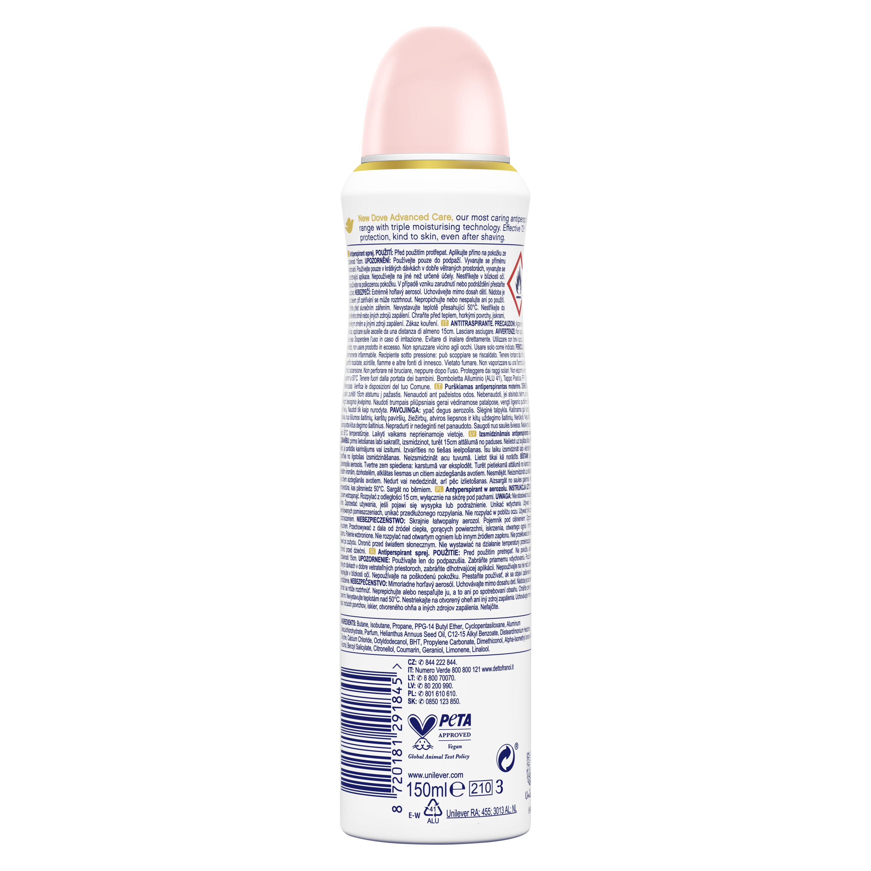 Advanced Care Soft Feel Antyperspirant w aerozolu 150ml
