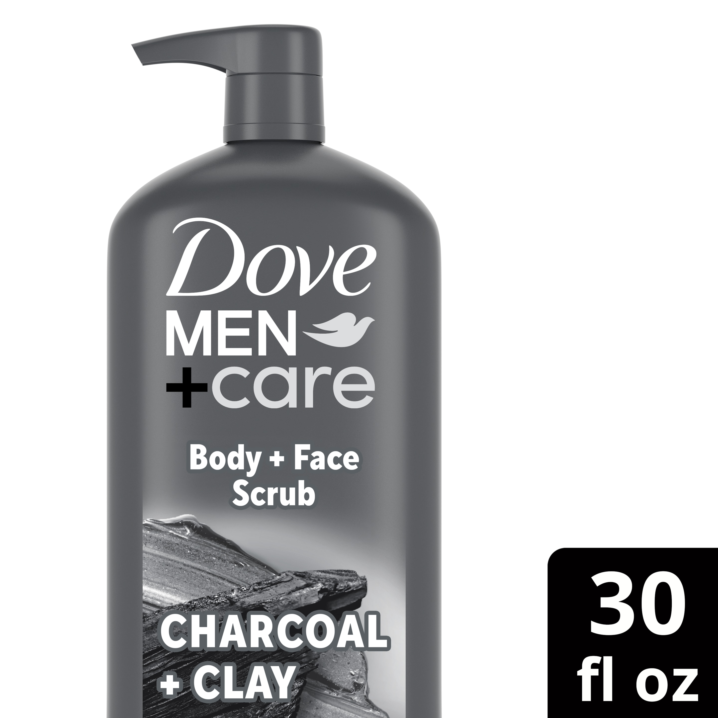 Dove Men+Care Purifying Charcoal + Clay Body + Face Wash 30 oz