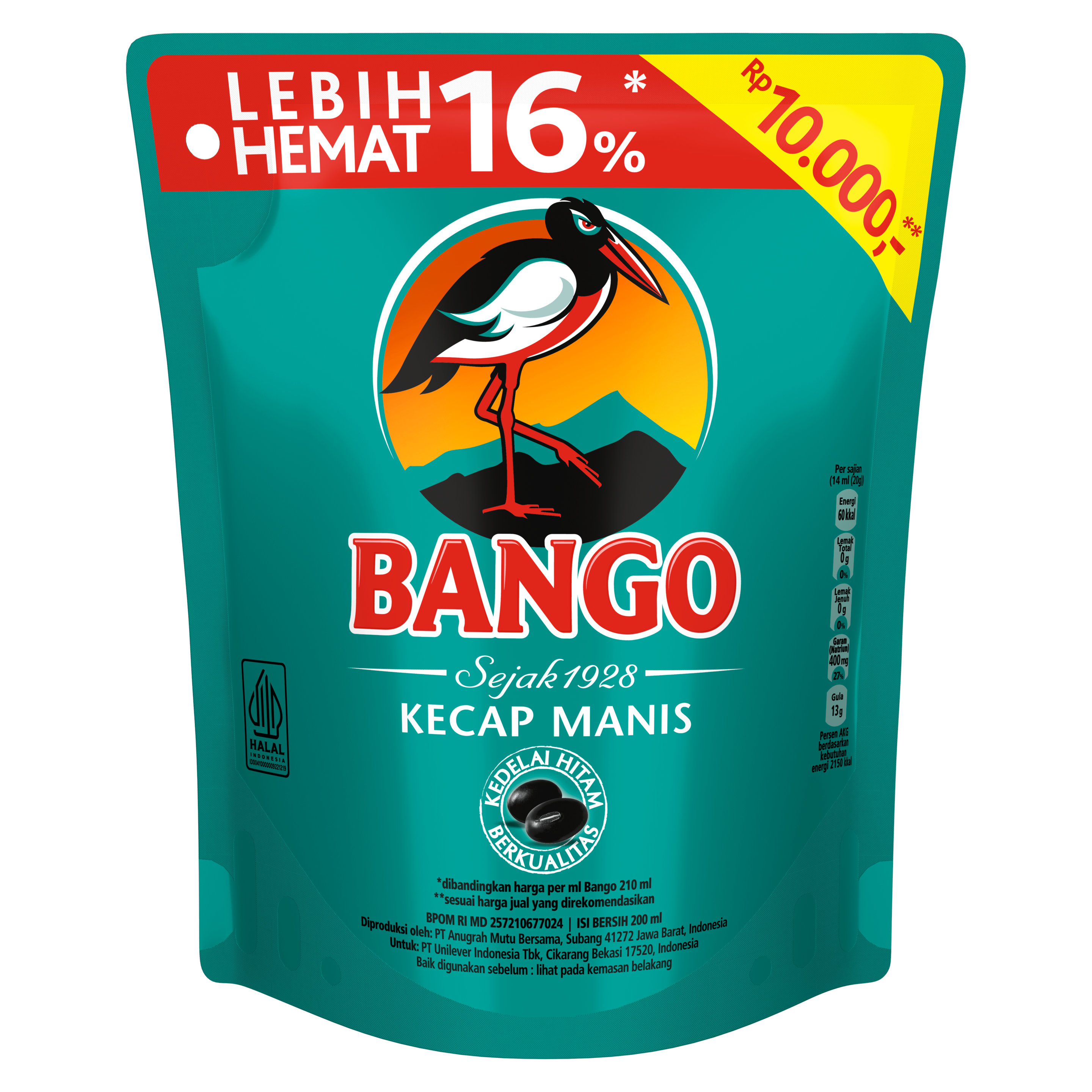Bango Kecap Manis Refill Pouch 200ml