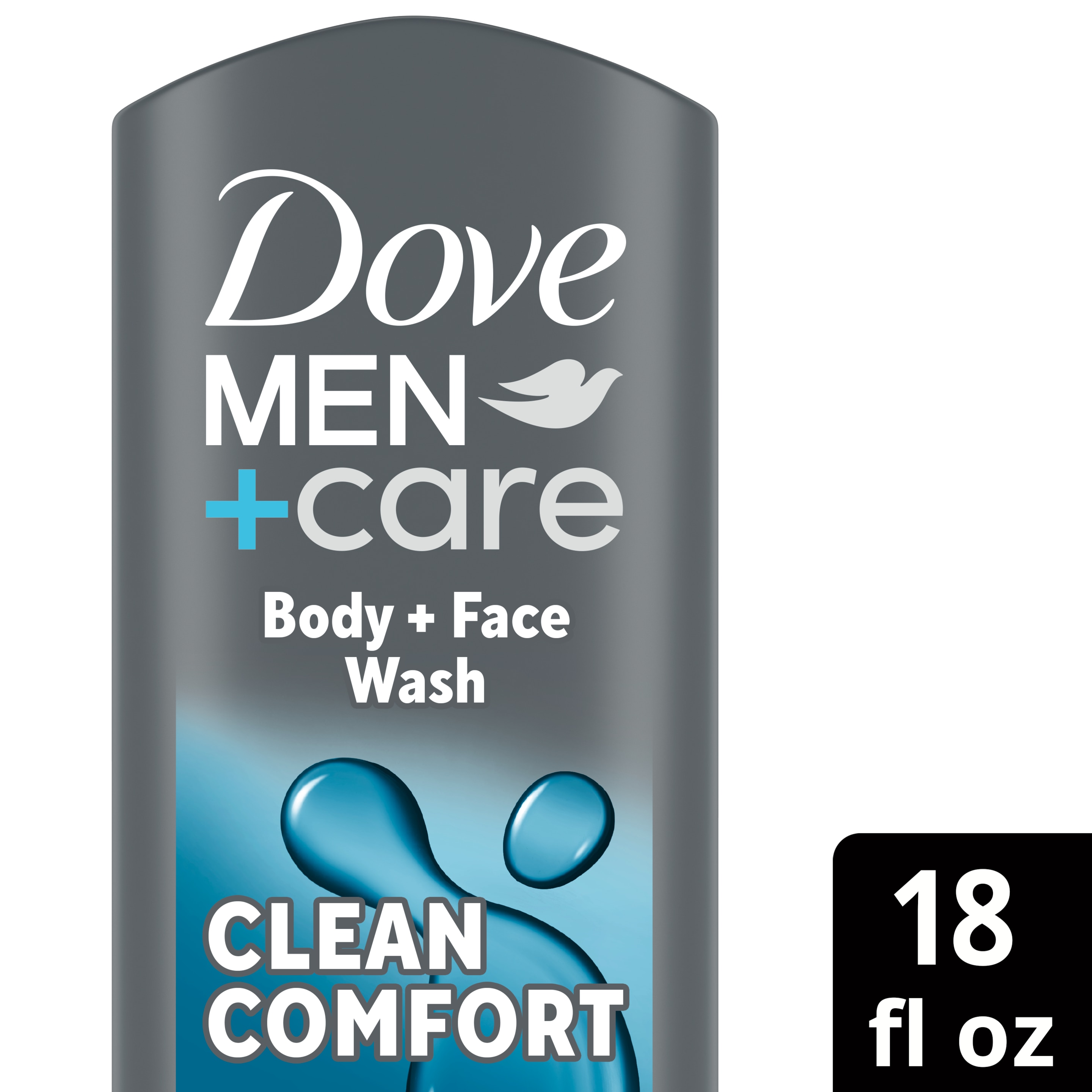 Dove Men+Care Clean Comfort Body + Face Wash 18 oz