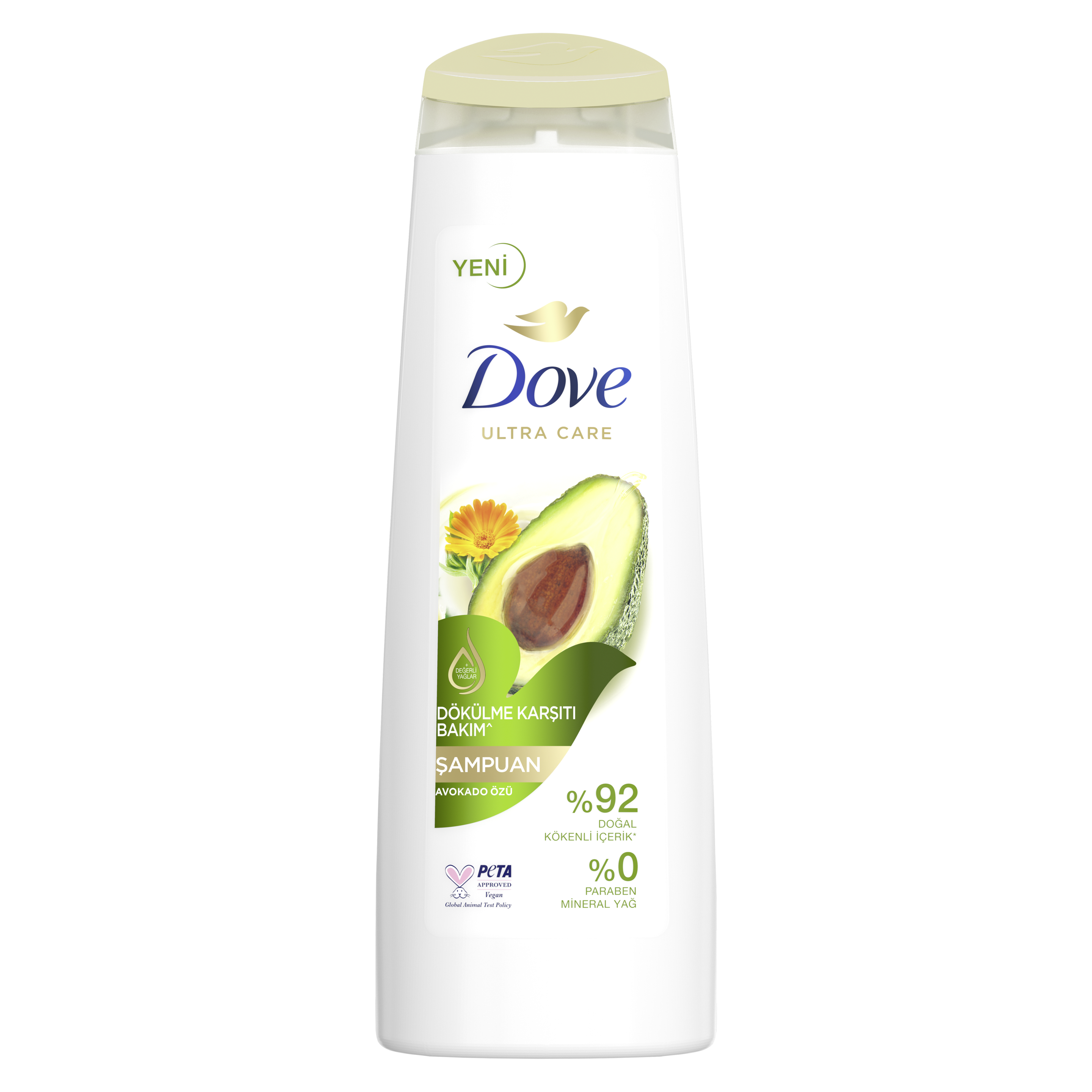 Dove  Saç Bakım Şampuanı  Avokado Özü Dökülme Karşıtı Bakım 400 ml
