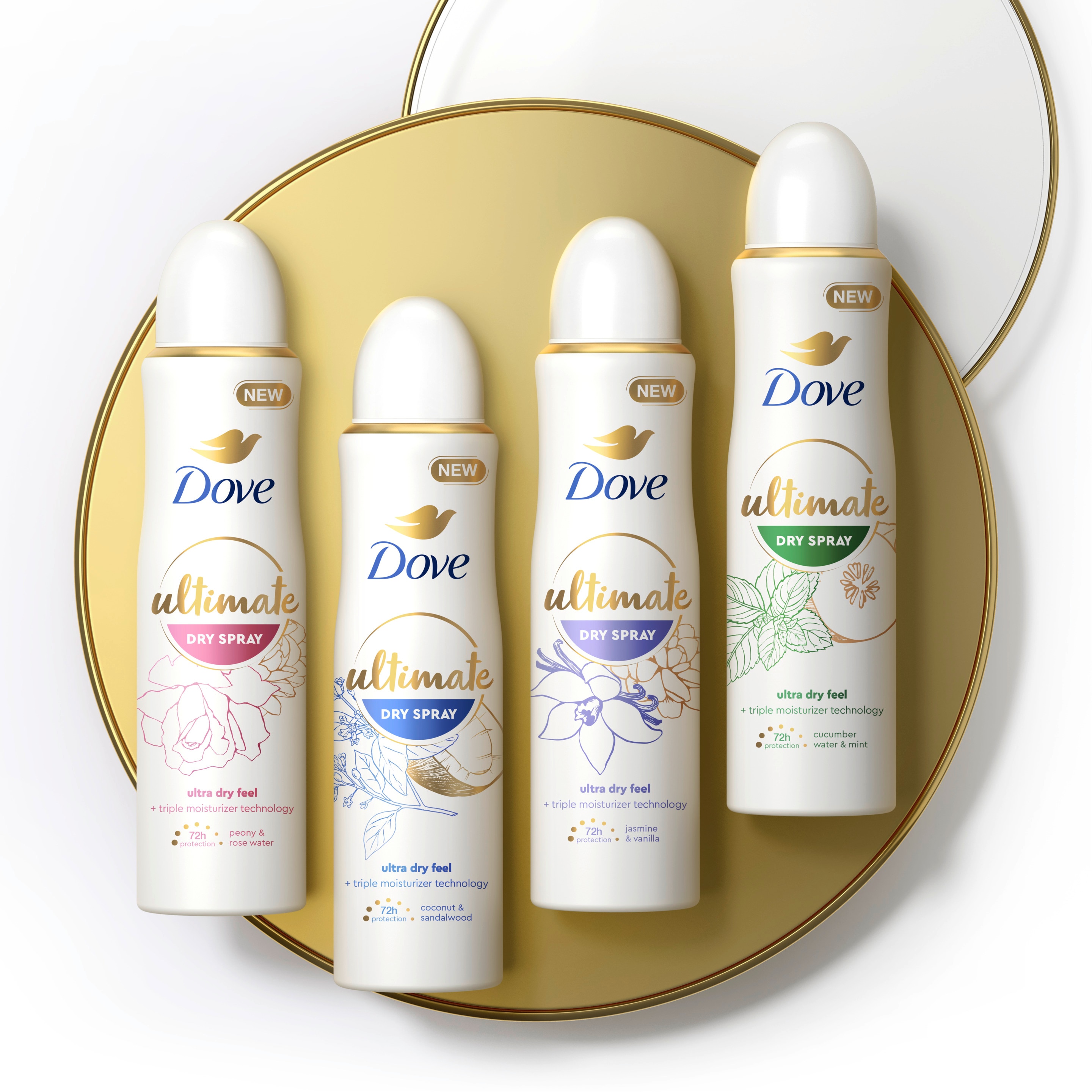 Dove antiperspirants and deodorants