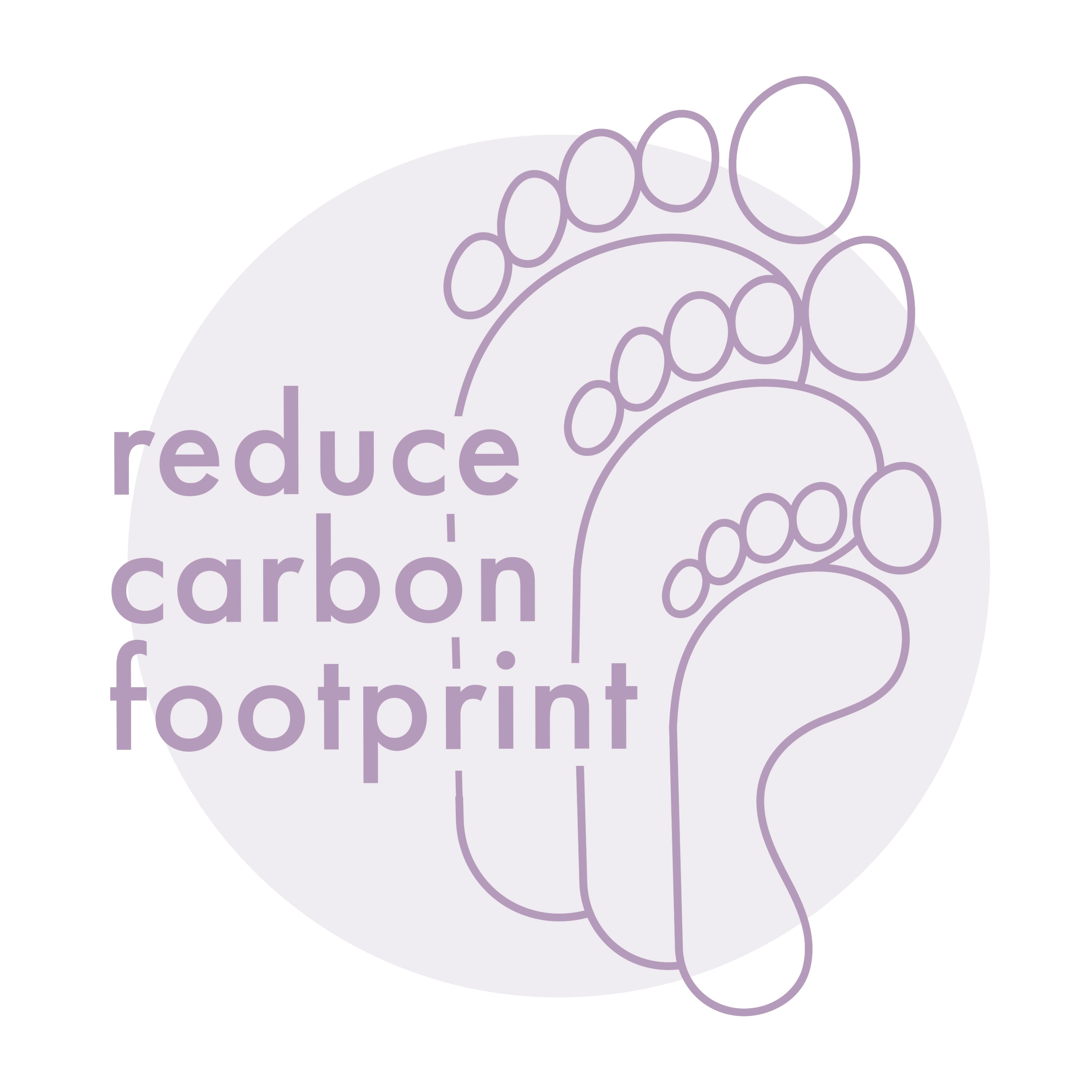 illustrated footprints carbon image Text