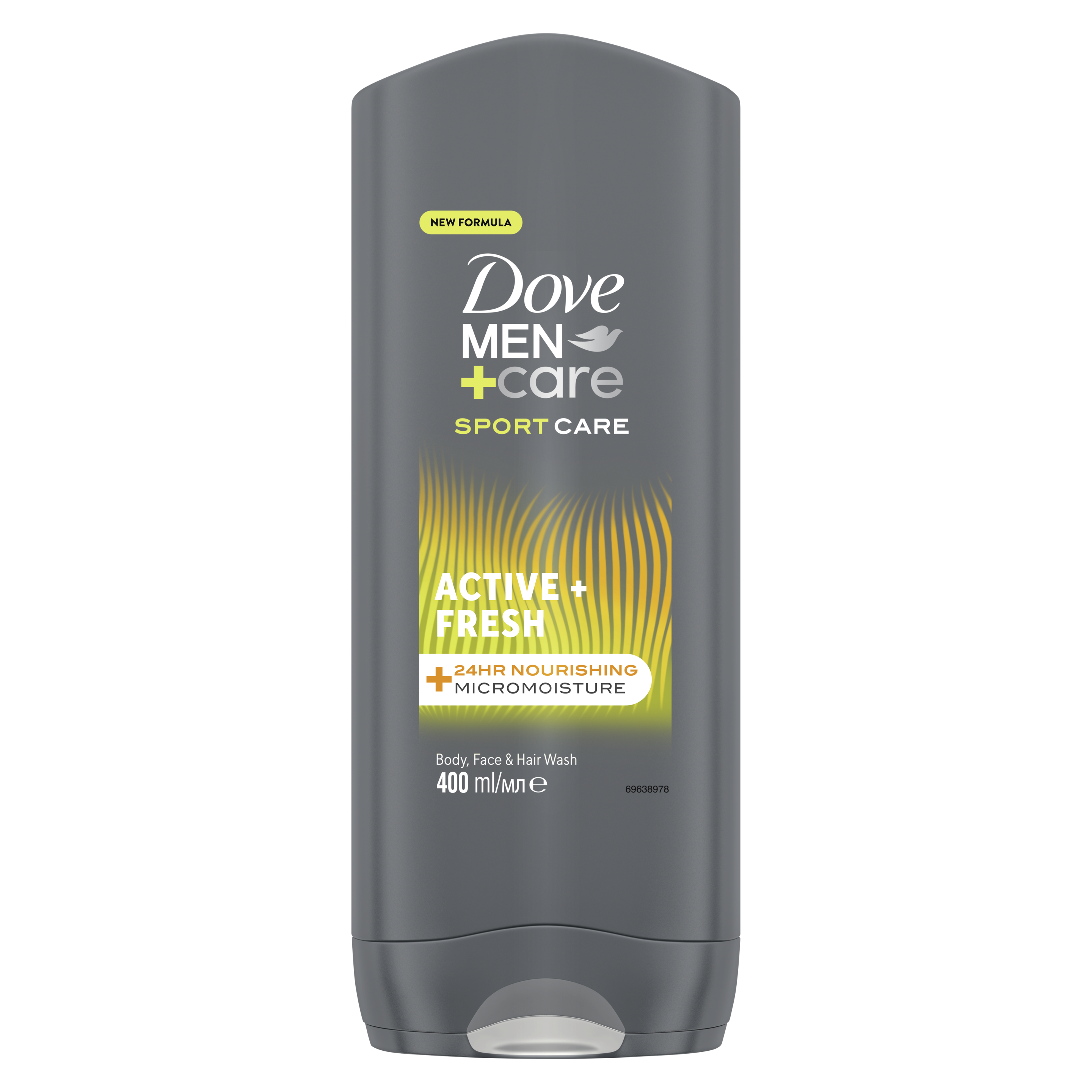Men+Care Sport Active+Fresh 3-in-1 Body, Face + Hair Wash