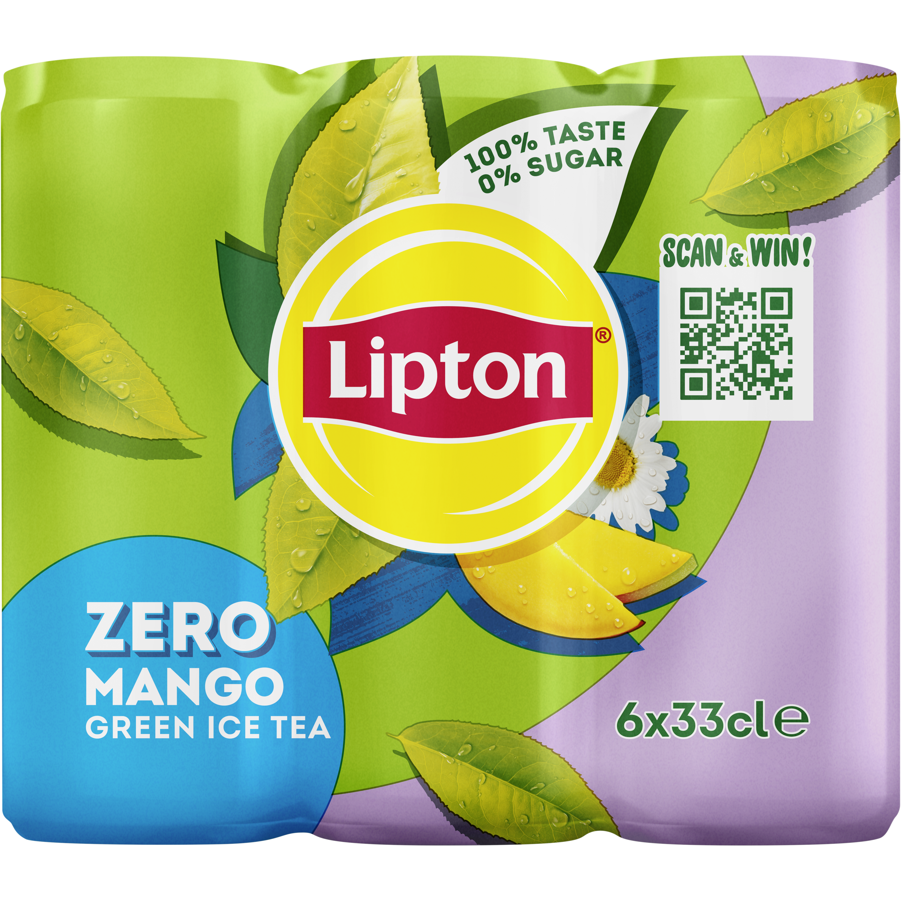 Lipton Ice Tea Green Mango Zero 6x33cl