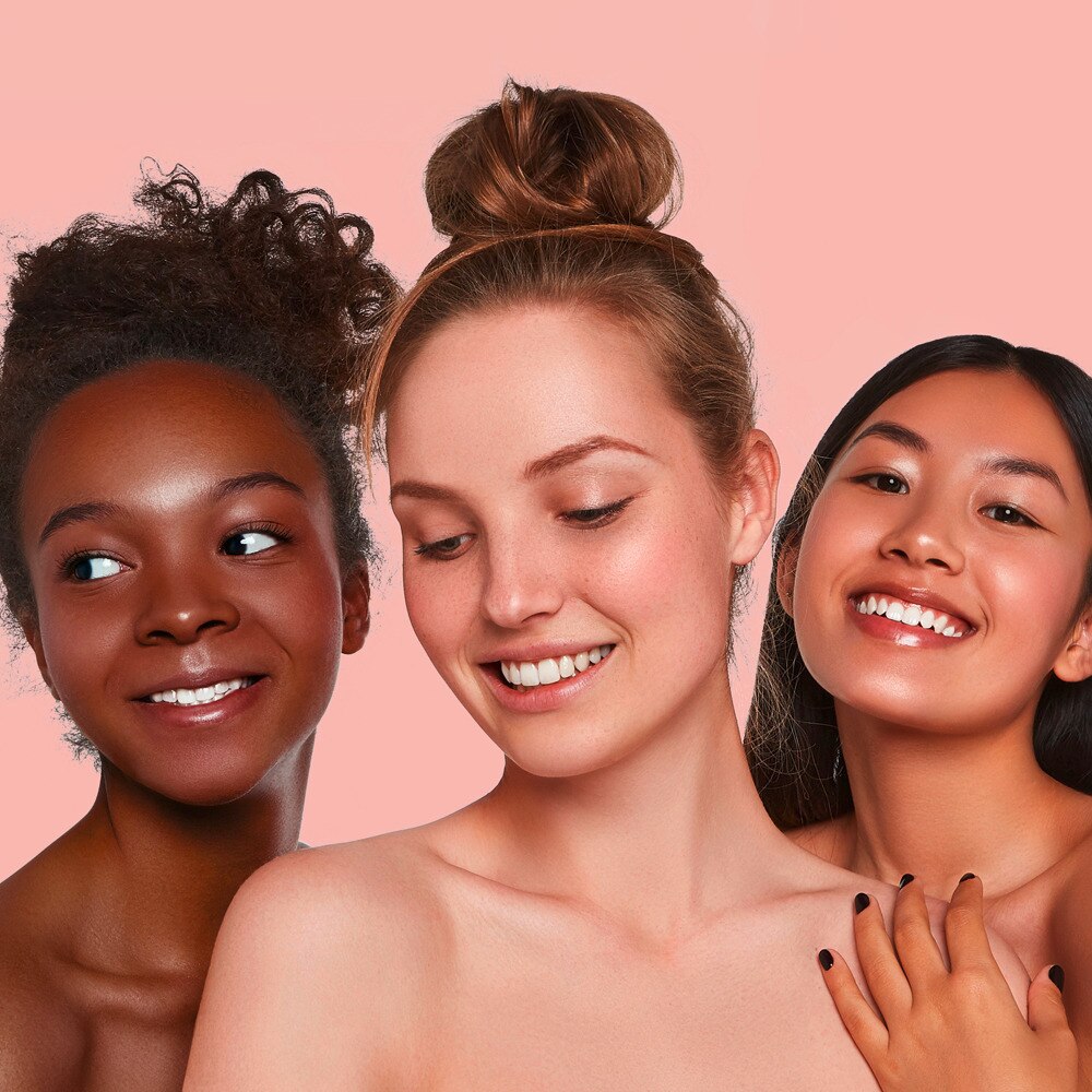 Three ladies with radiant skin