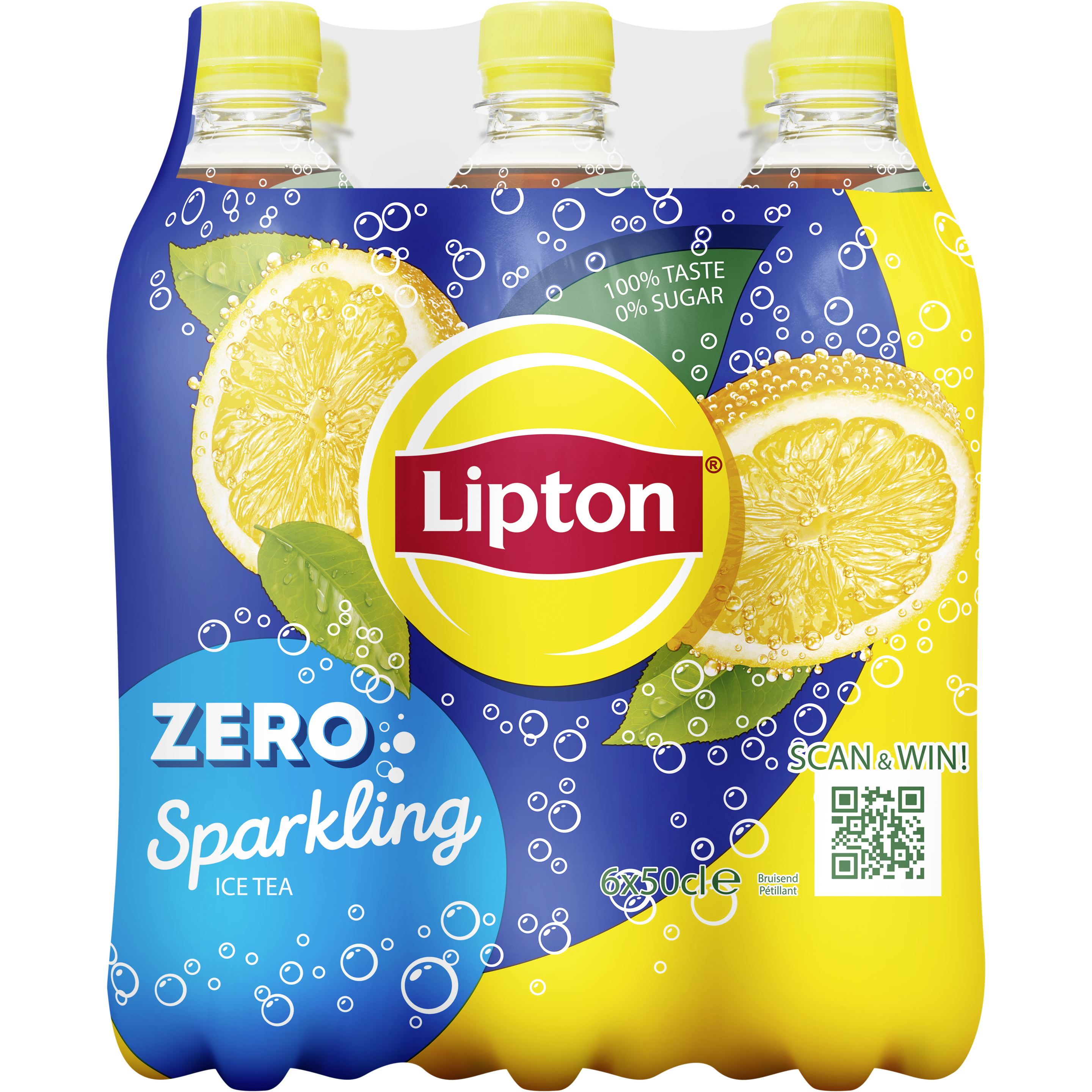 Lipton Ice Tea Sparkling Zero 6x50cl