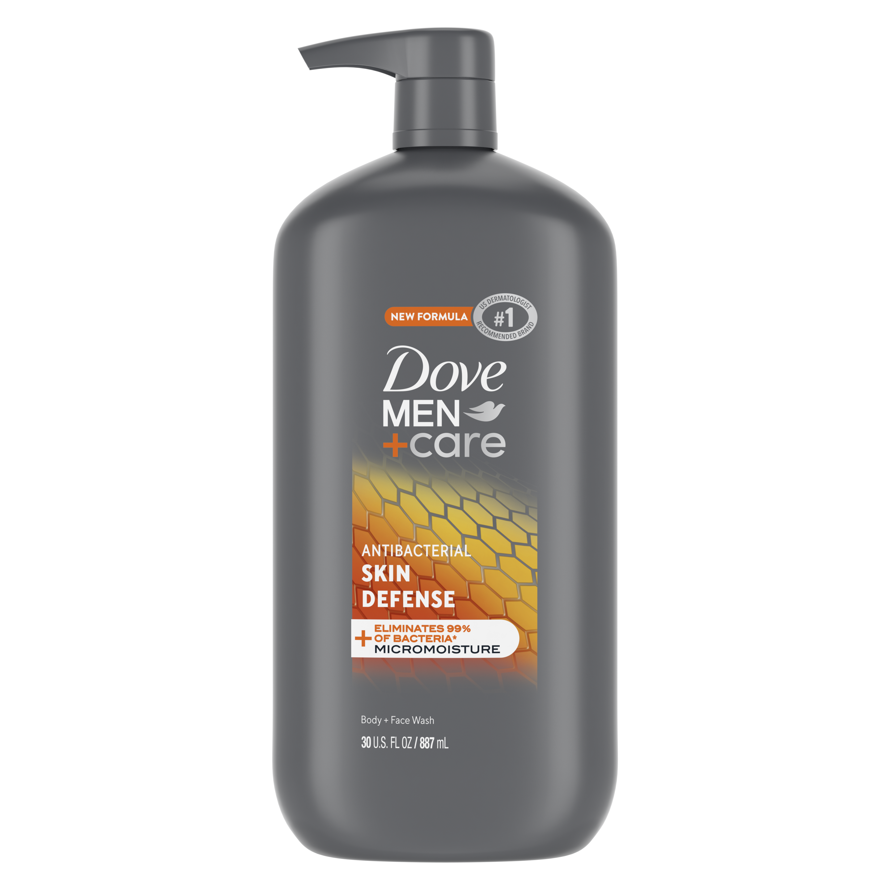 Dove Men+Care Antibacterial Skin Defense Body + Face Wash