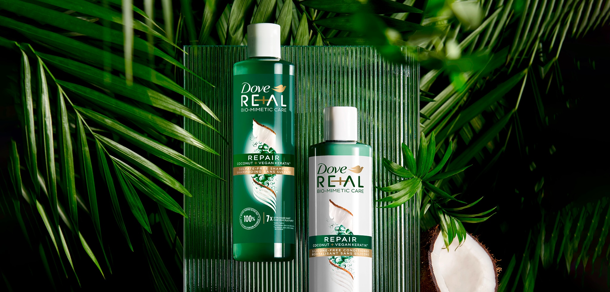 Dove RE+AL Revolumize Coconut + Vegan Collagen Shampoo