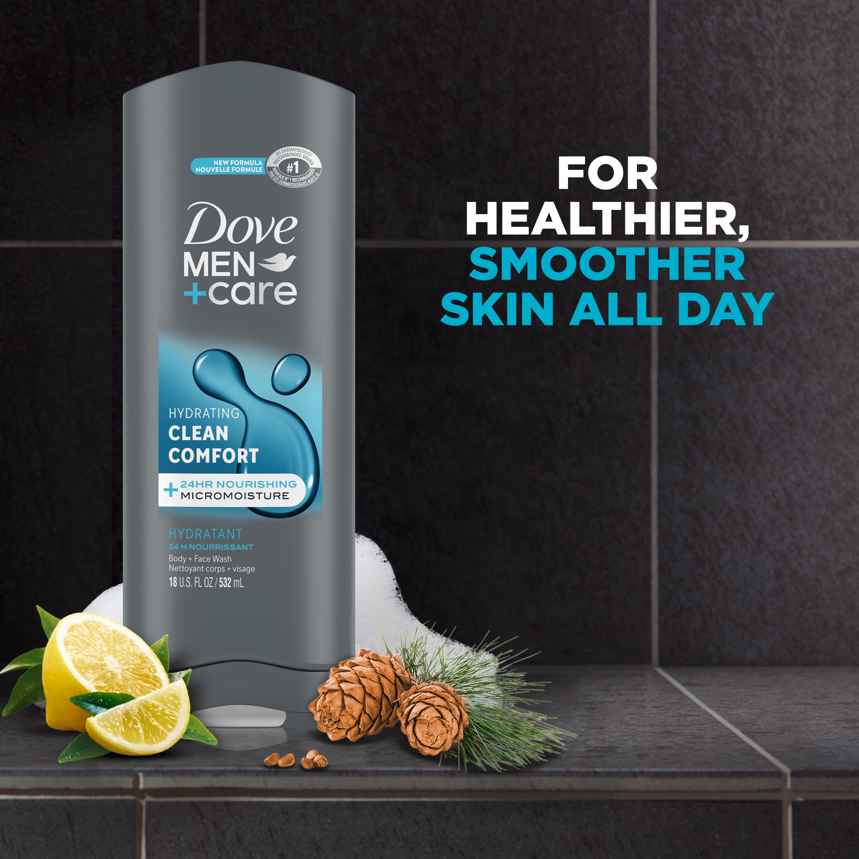 Men+Care Clean Comfort Body + Face Wash