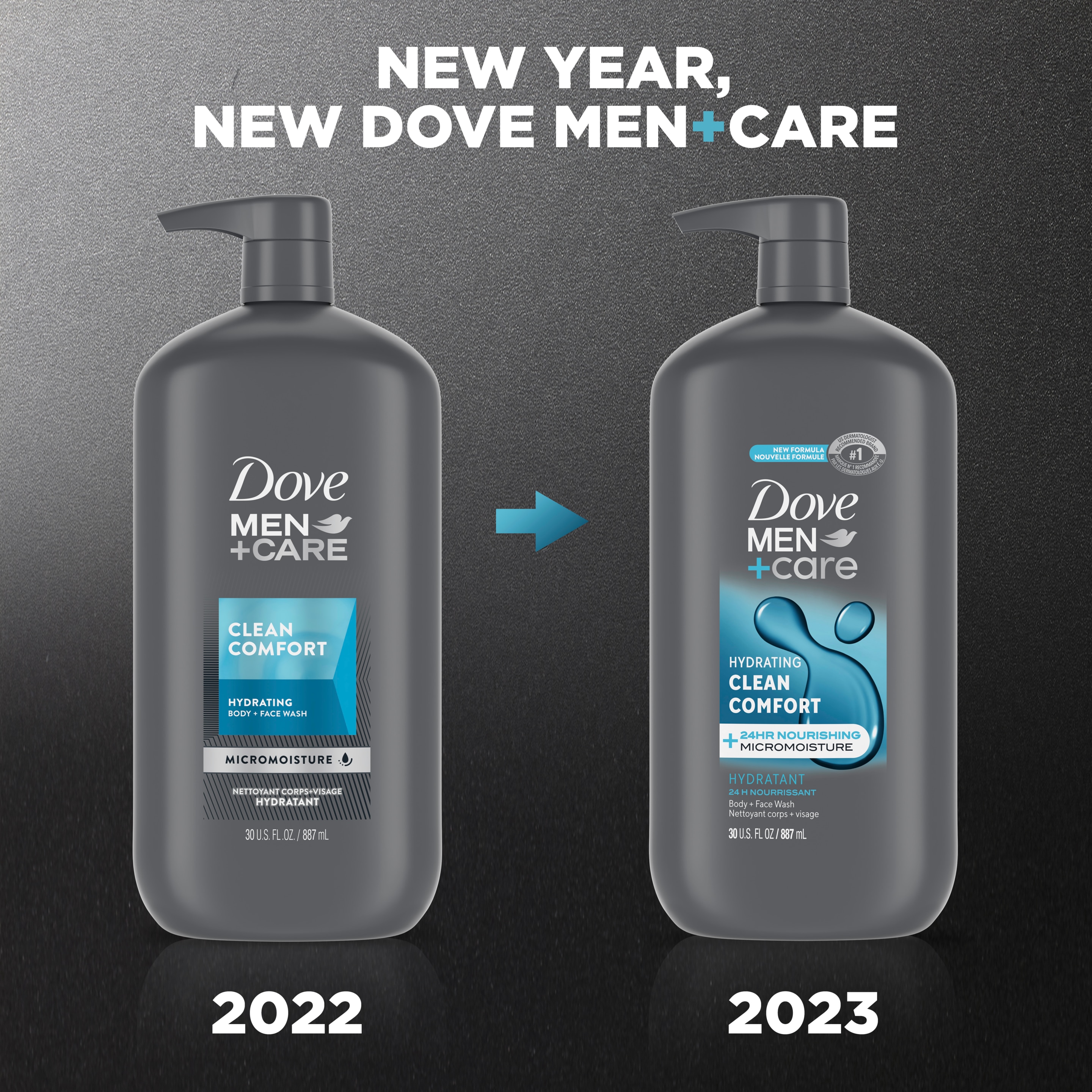 Men+Care Clean Comfort Body + Face Wash