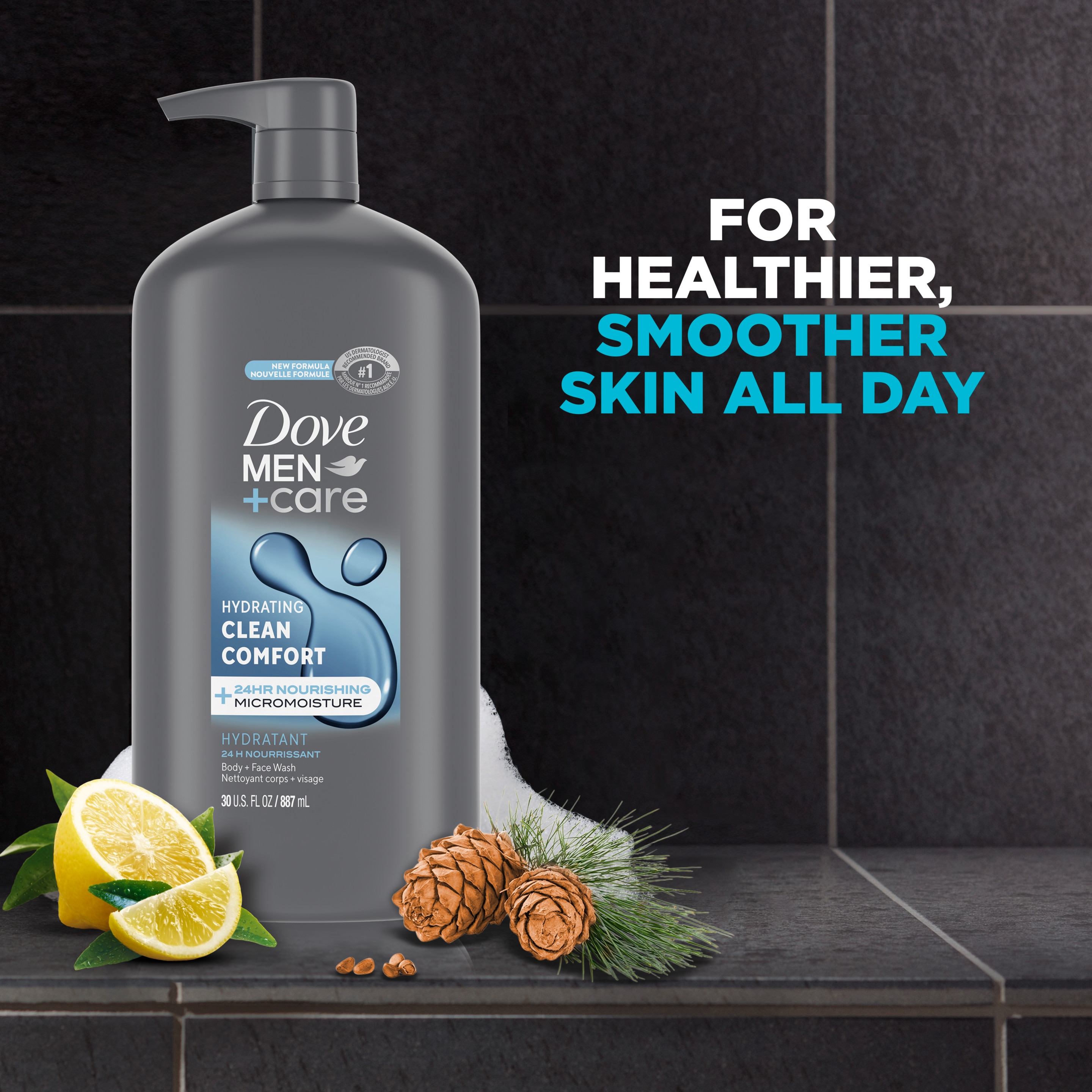 Men+Care Clean Comfort Body + Face Wash