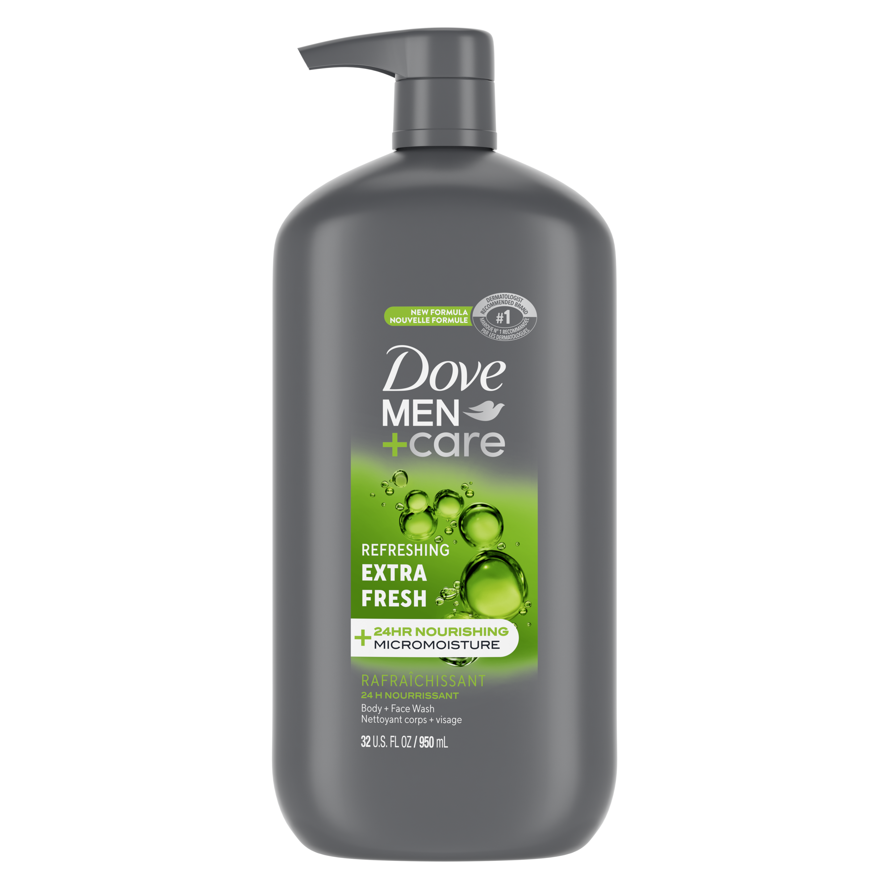 Dove Men+Care Extra Fresh Body Wash Front of Pack