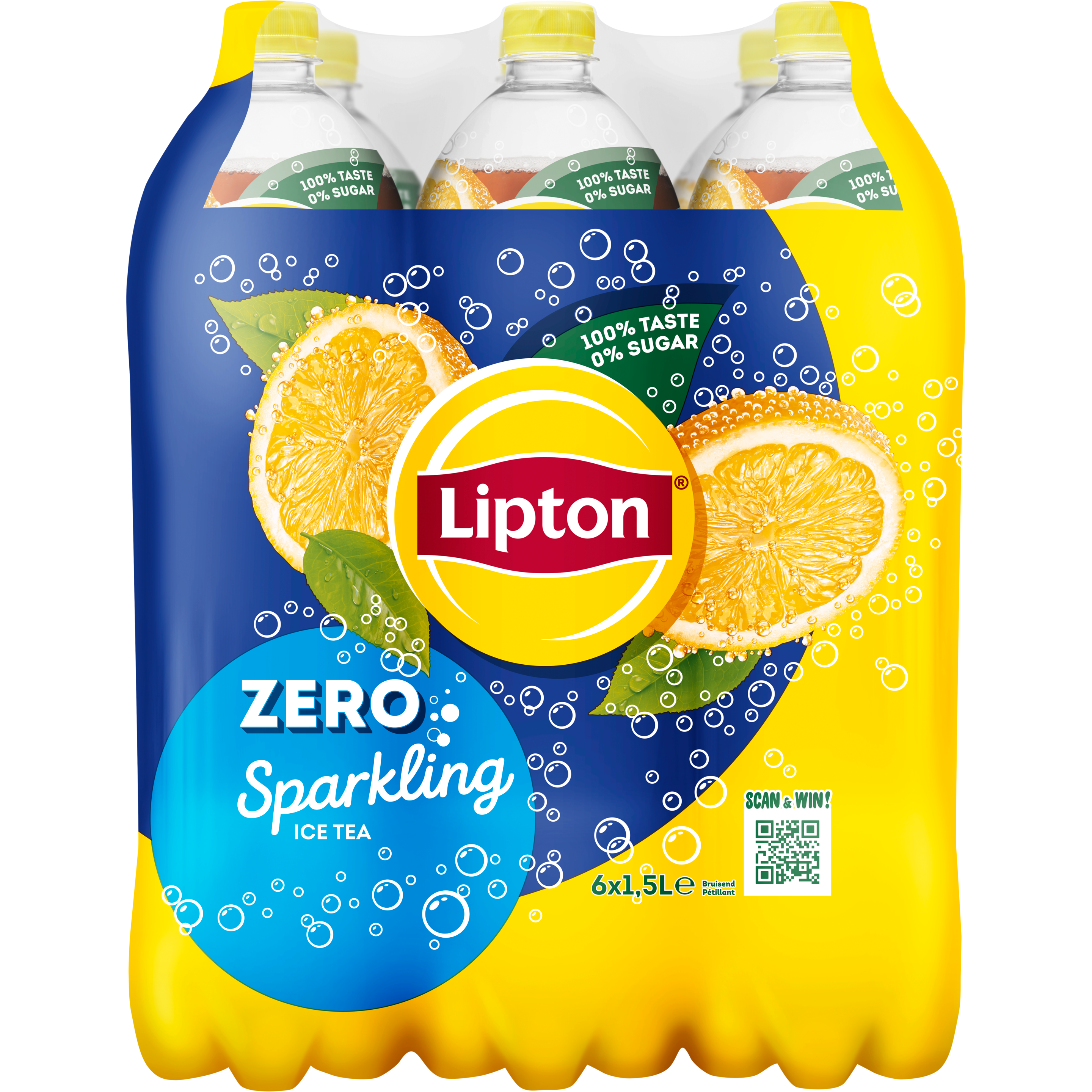 Lipton Ice Tea Sparkling Zero 6x1.5L