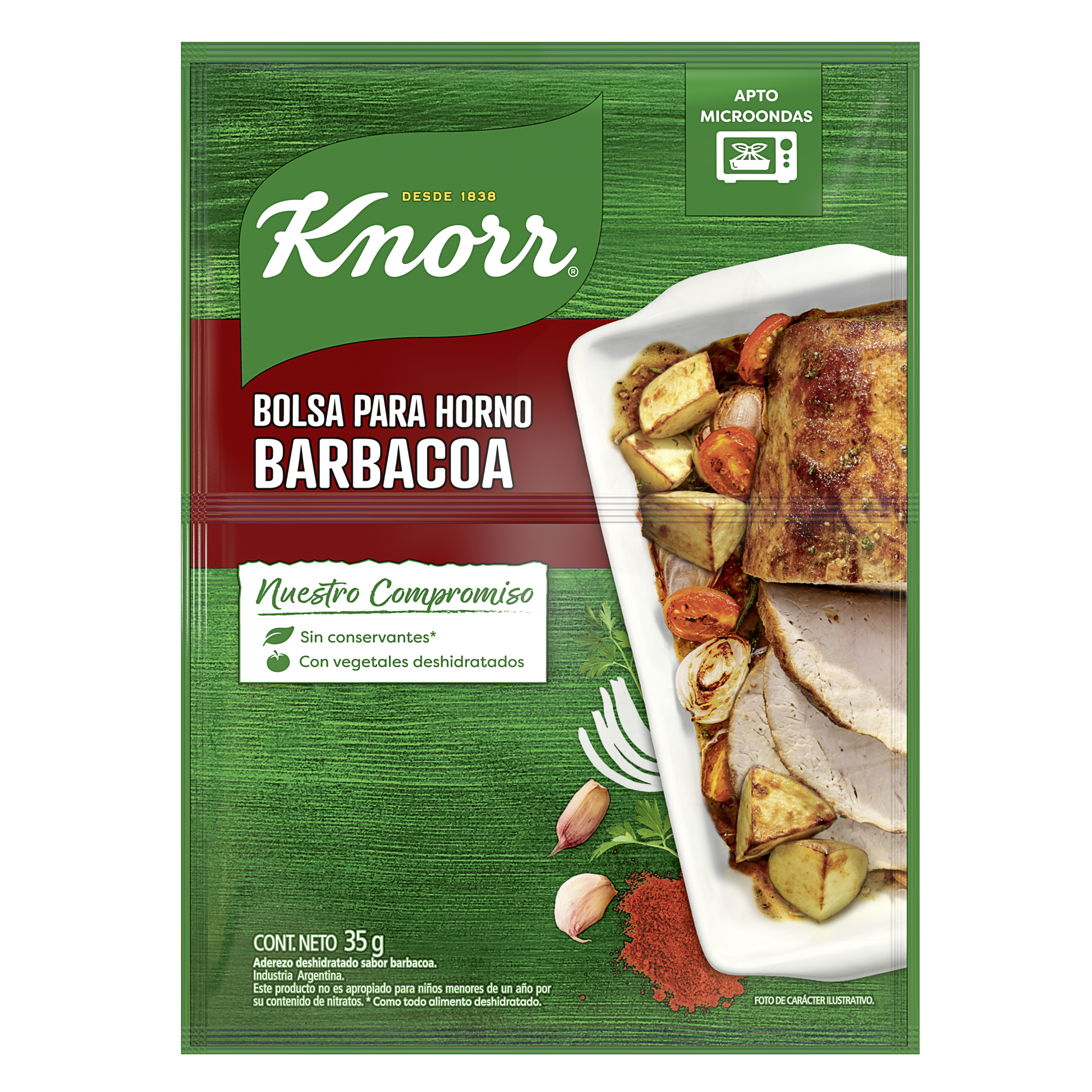 Imagen de envase Bolsa para Horno Barbacoa Knorr