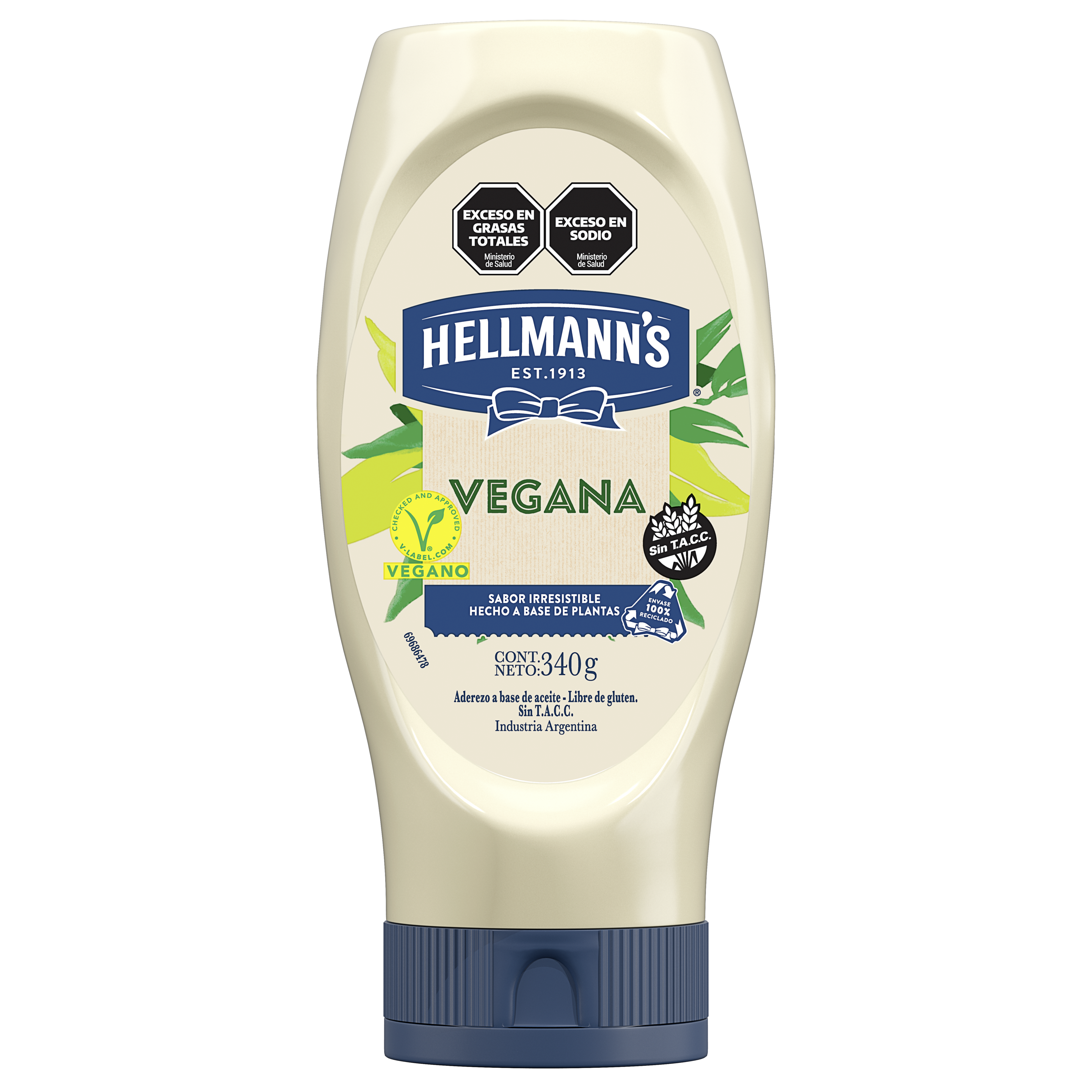 Imagen de envase Squeeze de Hellmann's Vegana 250 gramos