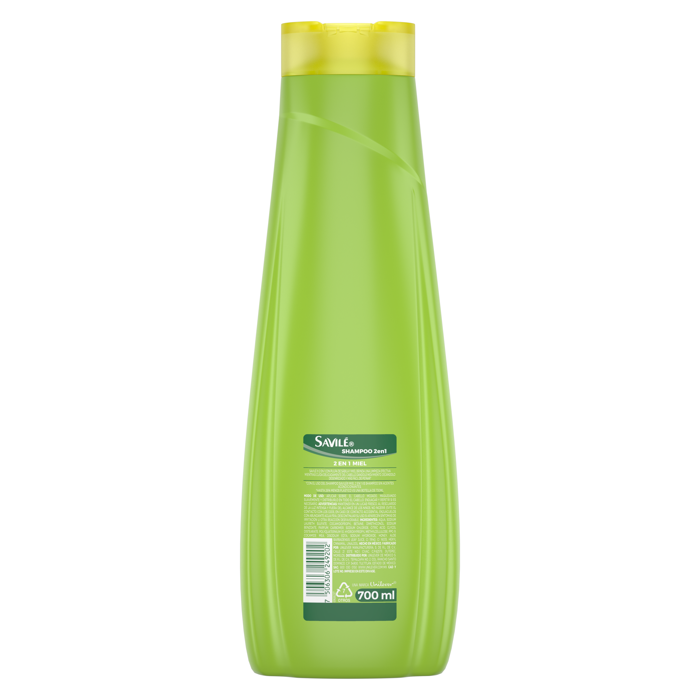 Shampoo Savilé 2 en 1 Miel